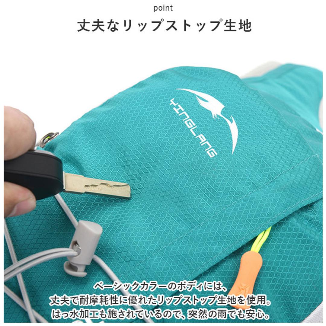 ランニング バックパック 軽量 通販 ランニングバック ランニングバッグ サイクリングバック サイクリングバッグ サイクリングリュック リュック リュックサック コンパクト ジョギング トレラン ハイキング 自転車 スポーツ 登山 ウォーキング ユニセックス グリーン ・