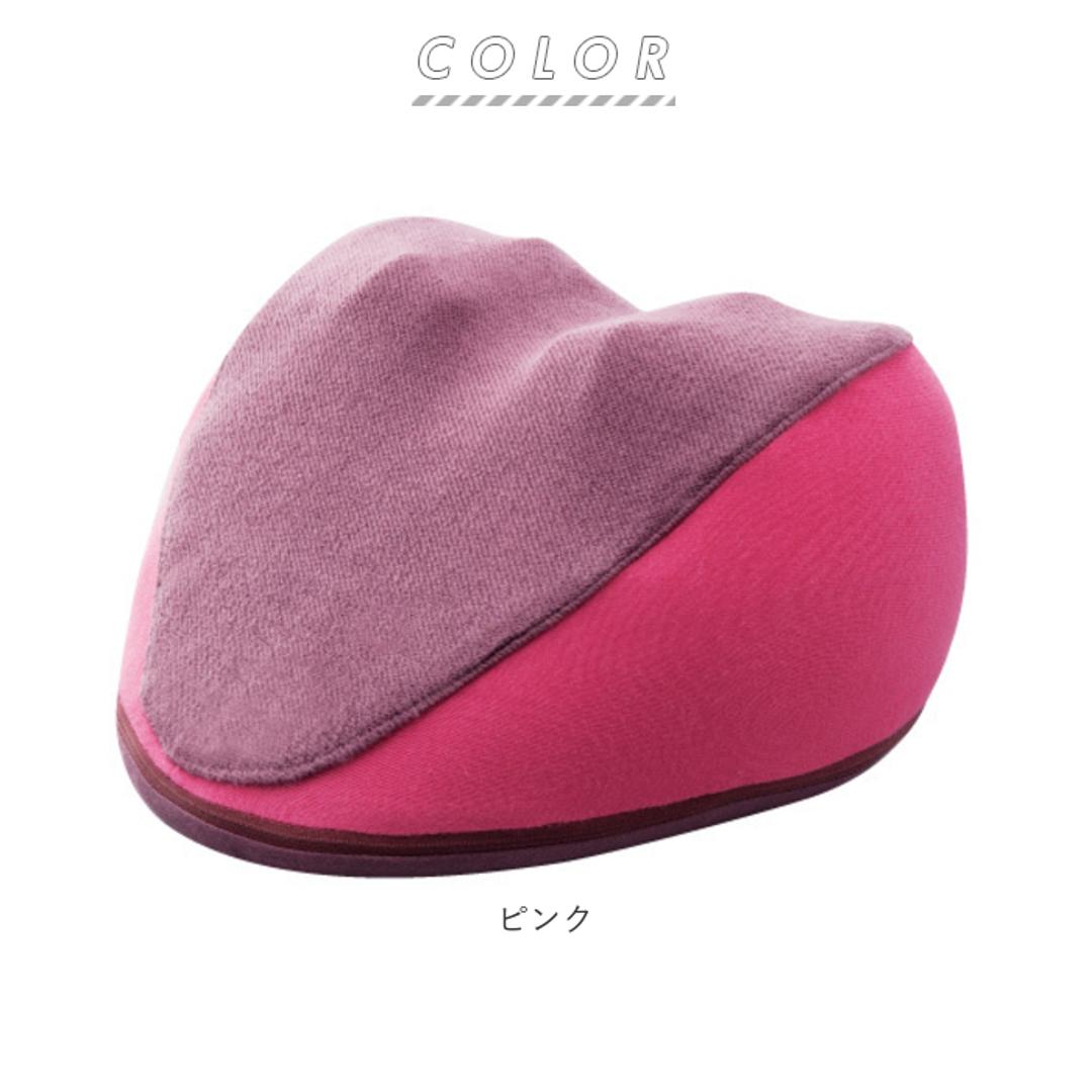 マッサージ器 小型 通販 首ストレッチマッサージャー M1 首こり解消グッズ 枕 マッサージ 牽引 ストレッチ 肩こり ほぐし マッサージ機 温感 電動 ネックピロー 指圧 ツボ押し 揉み 首伸ばし マッサージ機器 ピンク ・