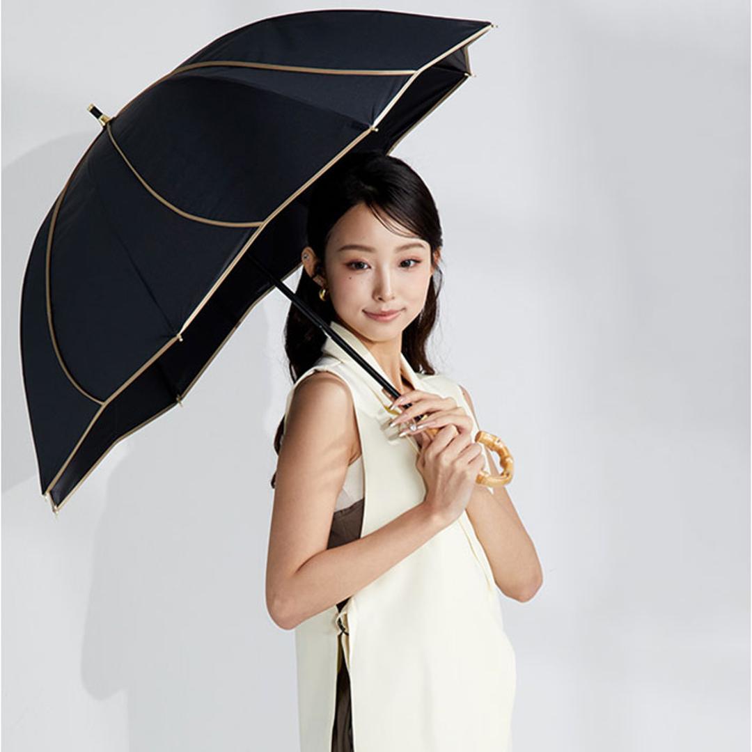 キザワ 日傘 ショート丈 通販 KIZAWA M55HB081API 長傘 ショート丈日傘 傘 ショート かさ カサ icolon ameri 花びら 55cm 8本骨 手開き おしゃれ シンプル かわいい 日よけ コンパクト レディース 女性 通勤 通学 オフ×ベージュ ・