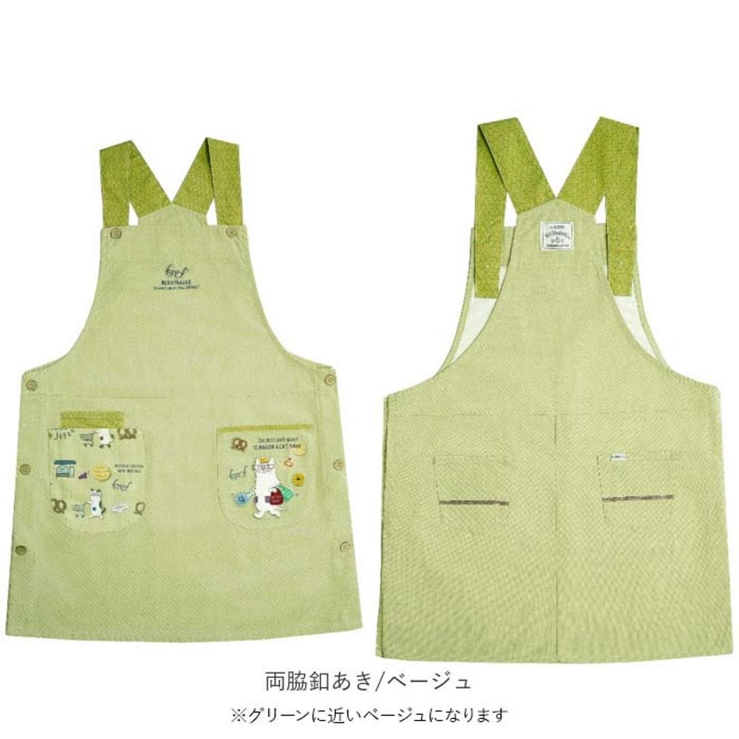 エプロン 猫 通販 クスグルジャパン ねこ柄エプロン 保育士 レディース かわいい おしゃれ 料理 掃除 女性 男性 シンプル カフェエプロン ワークエプロン 敬老の日 母の日 男女兼用 カフェ 喫茶 贈り物 ギフト 両脇釦あき/グレー ・