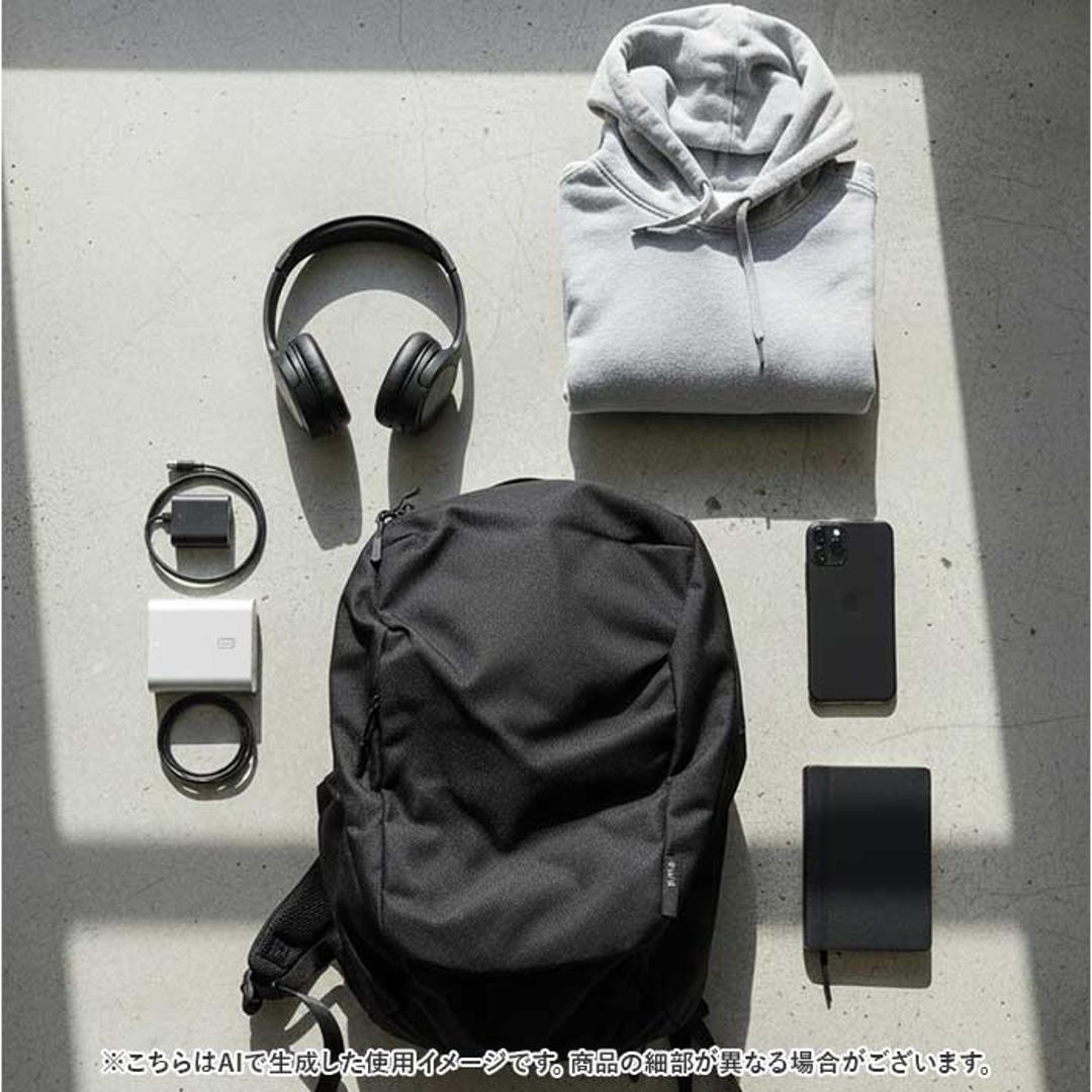 NoiR ノアール リュック N25007 通販 リュックサック バックパック デイパック メンズ 小さめ 14L A4 通学 通勤 撥水 ナイロン カジュアル 軽量 軽い PC収納 パソコン レインカバー 旅行 アウトドア キャリーオン 黒 ブラック 01Black ・