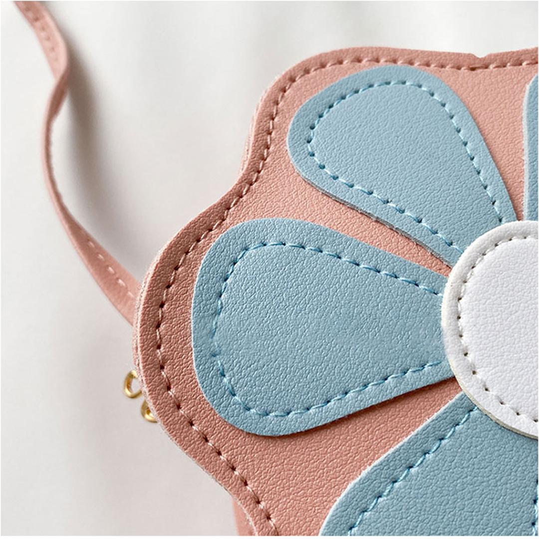 キッズ ポシェット 女の子 通販 斜め掛け シュルダーバッグ フラワーショルダー フラワー 花 ショルダーバック バッグ バック かばん ミニバッグ ミニバック 肩掛け おしゃれ 可愛い かわいい 子供 お出掛け お出かけ 旅行 ギフト お誕生日 イエロー ・