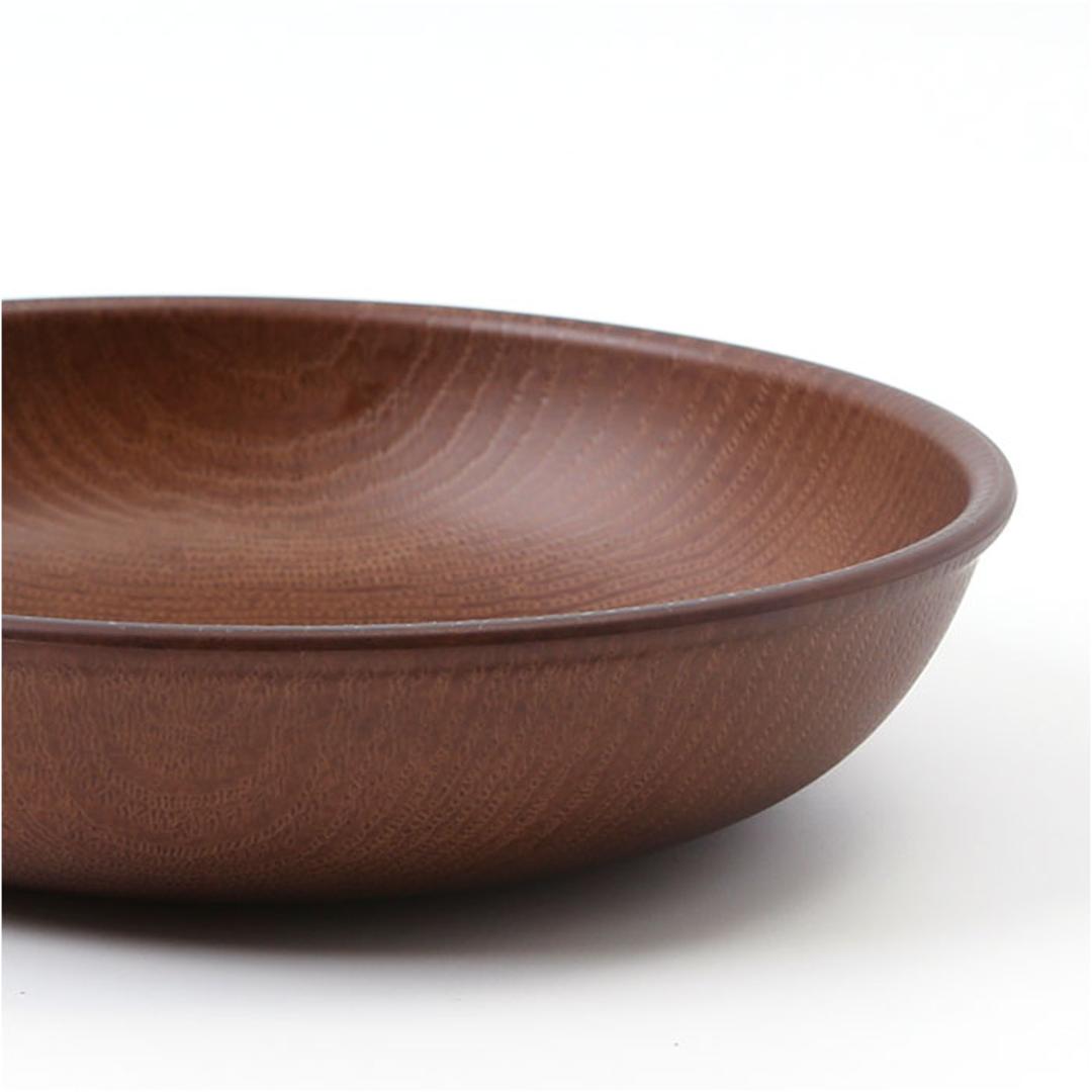 ラウンドプレート 通販 日本製 木目 直径18cm×高さ4cm 取り皿 カフェランチプレート 電子レンジ対応 食洗機対応 おしゃれ オシャレ かわいい 食器 軽い バーベキュー ギフト お祝い キャンプ アウトドア カフェ 正和 ナチュラル ・