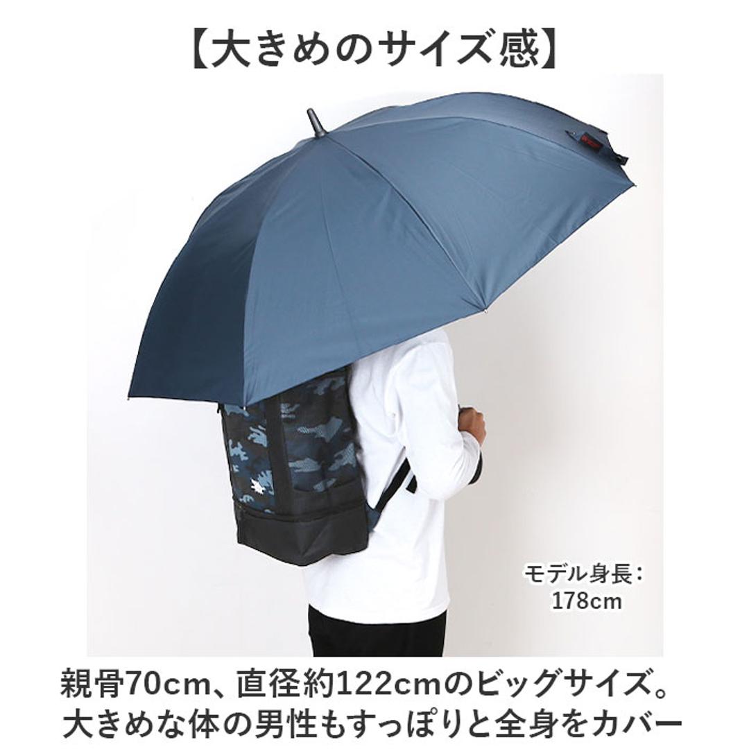傘 大きい 丈夫 ジャンプ傘 通販 晴雨兼用傘 耐風傘 長傘 ジャンプ 雨傘 日傘 紳士傘 70cm 70センチ メンズ 大きいサイズ 大きめ UVカット 遮熱 遮光 UPF50+ Aジャンプ 男性用 男性 紳士 シンプル 通勤 通学 中谷 415-040 ブラック ・
