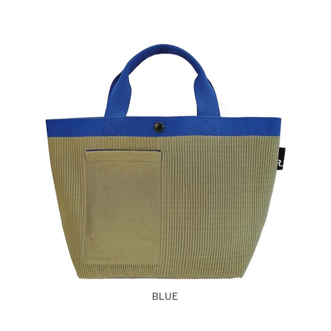 ルートート トートバッグ ROOTOTE 1035 通販 トートバック 小さめ レディース 通学 通勤 手提げバッグ 手提げ袋 手提げかばん 手提げカバン 手提げ鞄 おしゃれ シンプル 無地 配色 ニット 大人 かわいい 自立 R-full DELI デリ BLACK ・