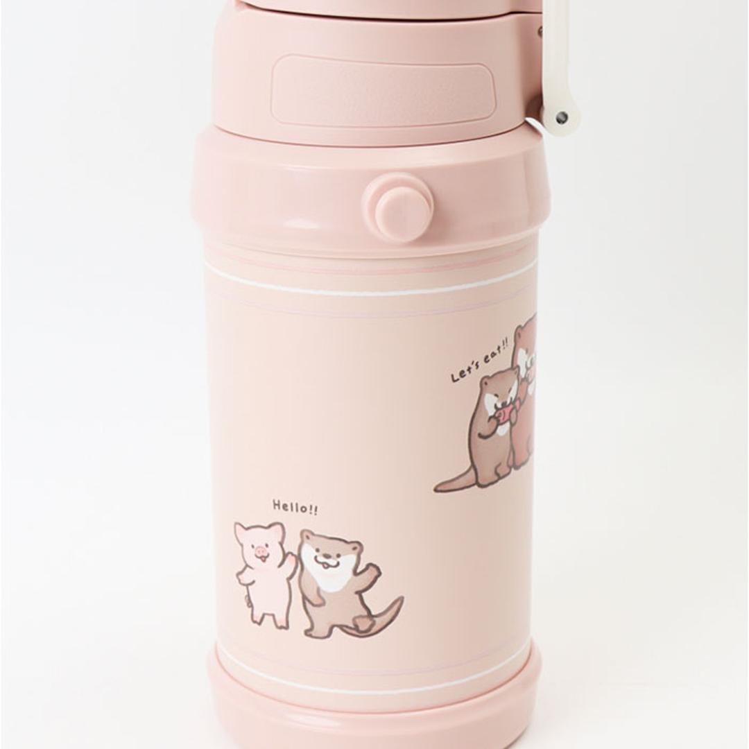 Reach Will ボトル 保冷 キッズ RYI-KS60 通販 水筒 ステンレスボトル ステンレス製ボトル ワンタッチ リーチウィル 子供 子ども こども 男の子 女の子 ステンレス製 小学生 幼稚園 保育園 キッチン用品 ギフト 贈り物 イヌとネコ ・