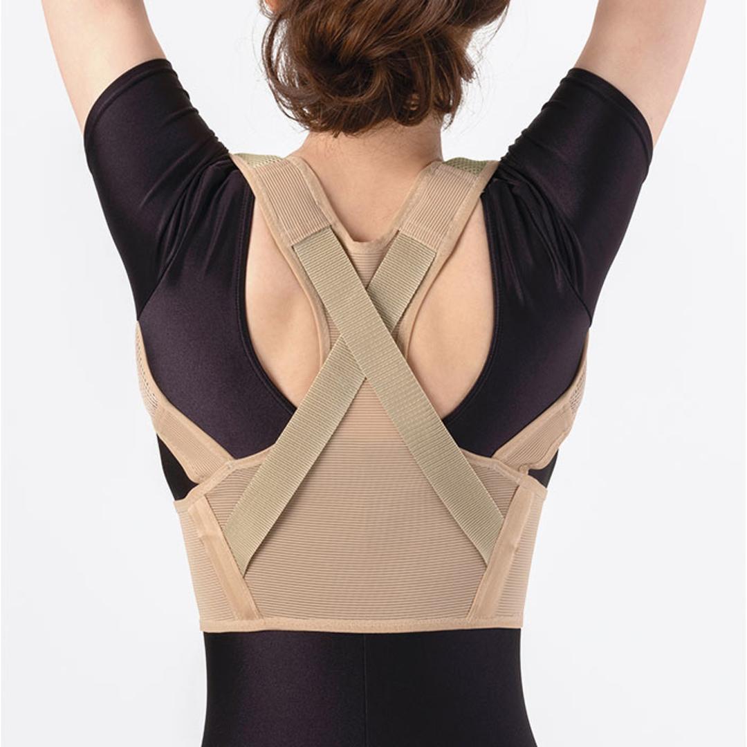 肩甲骨ストレッチベルト 通販 サポーター 姿勢 レディース メンズ ストレッチ 伸縮 背中サポーター デスクワーク 肩 背中 サポート 男女兼用 ベルト スポーツ 運動 フィット クッション性 メッシュ 簡単装着 動きやすい ギフト 贈り物 ベージュ Mサイズ