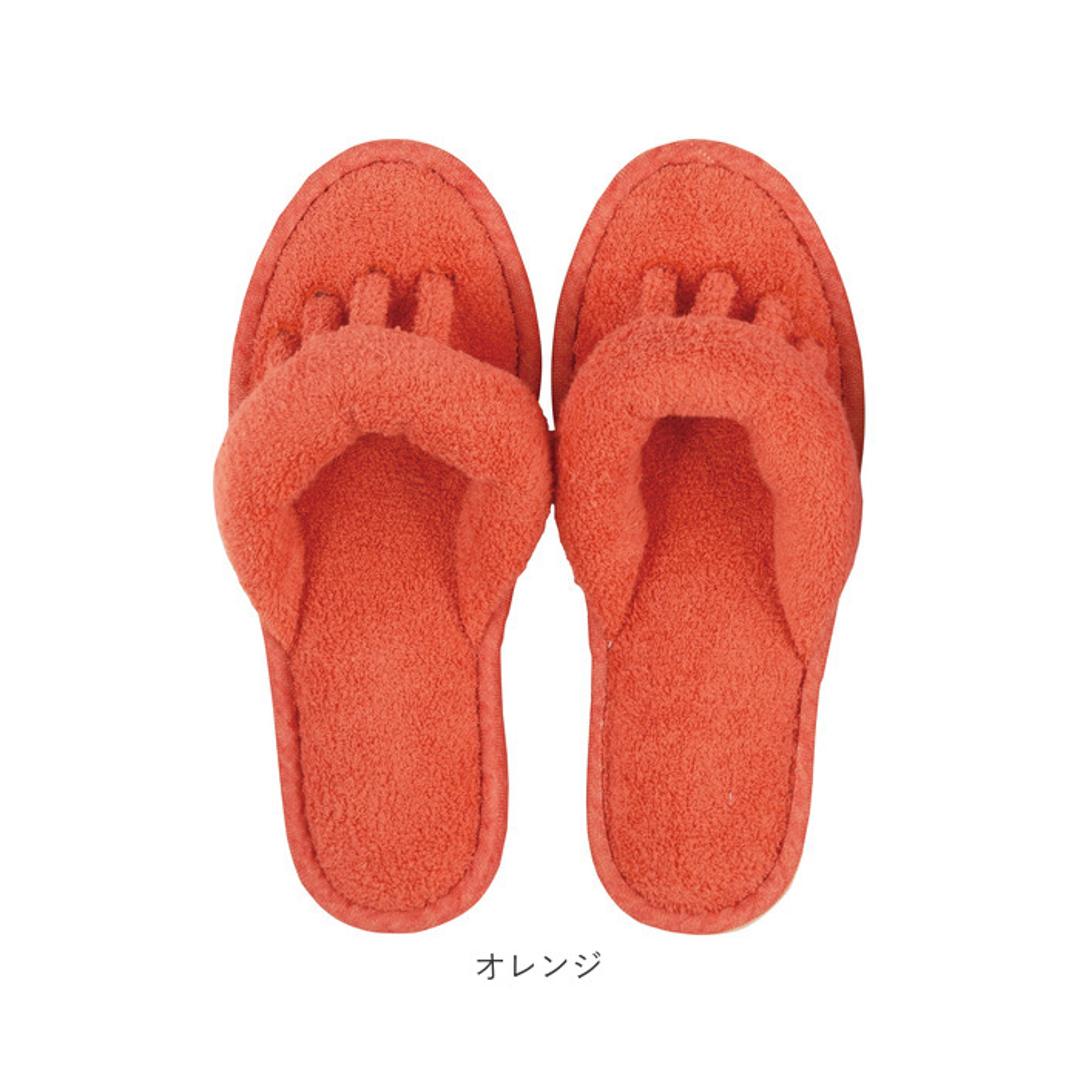 SDS スリッパ 5本指 通販 ルームサンダル 5本指スリッパ タオルスリッパ 室内スリッパ 室内履き 洗える 脱げにくい 歩きやすい タオル地 足指を広げる 鼻緒 トング ソフト 履き心地が良い 吸水性 素足 リラックス 快適 シンプル 無地 夏用 夏 コーラルピンク M(22.5-24cm)