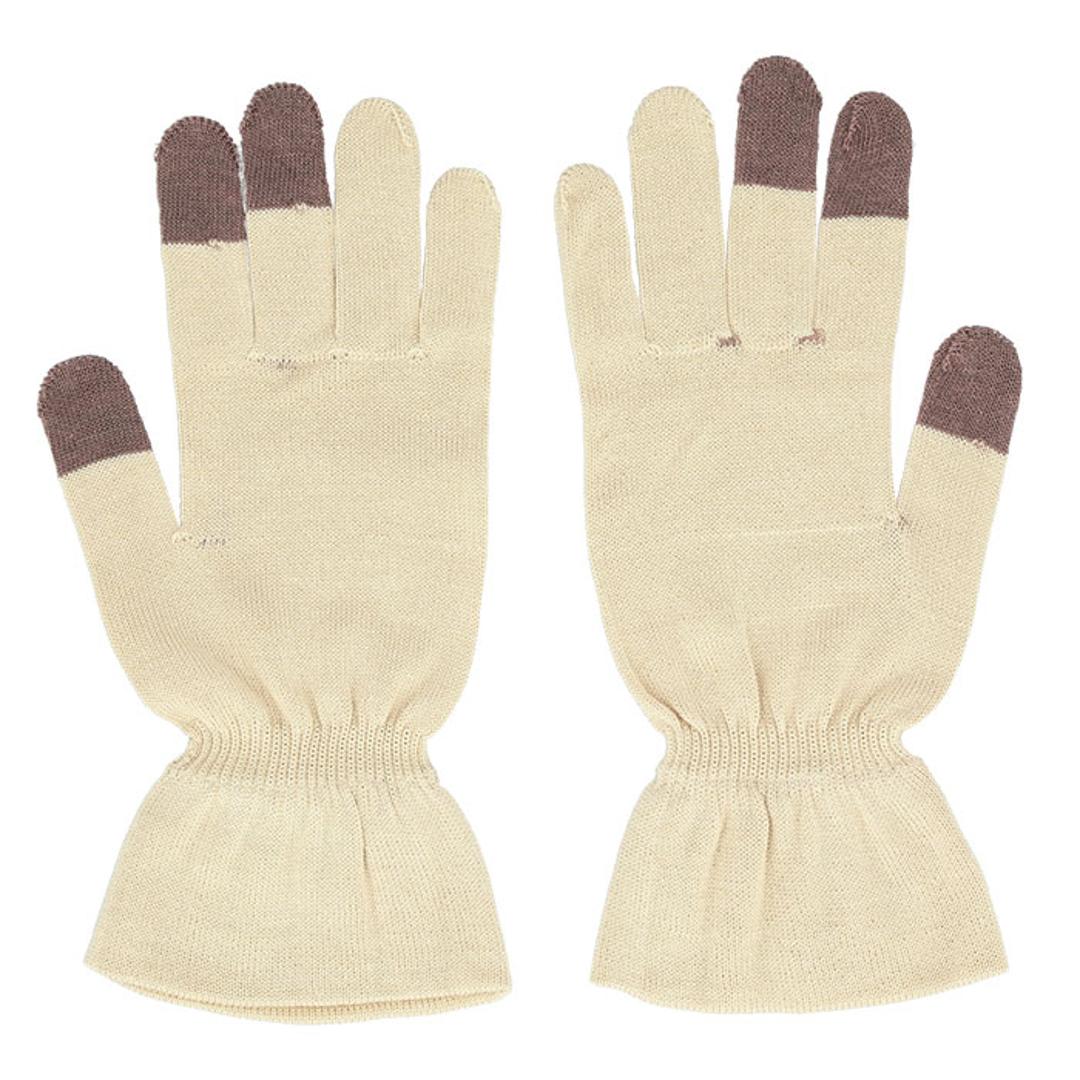 シルク手袋 レディース 通販 手袋 シルク おやすみ手袋 ハンドケア 絹のおもてなし 手荒れ てぶくろ おしゃれ 婦人用 保湿 手あれ スキンケア ナイト手袋 就寝時 三笠 日本製 オフホワイト ・