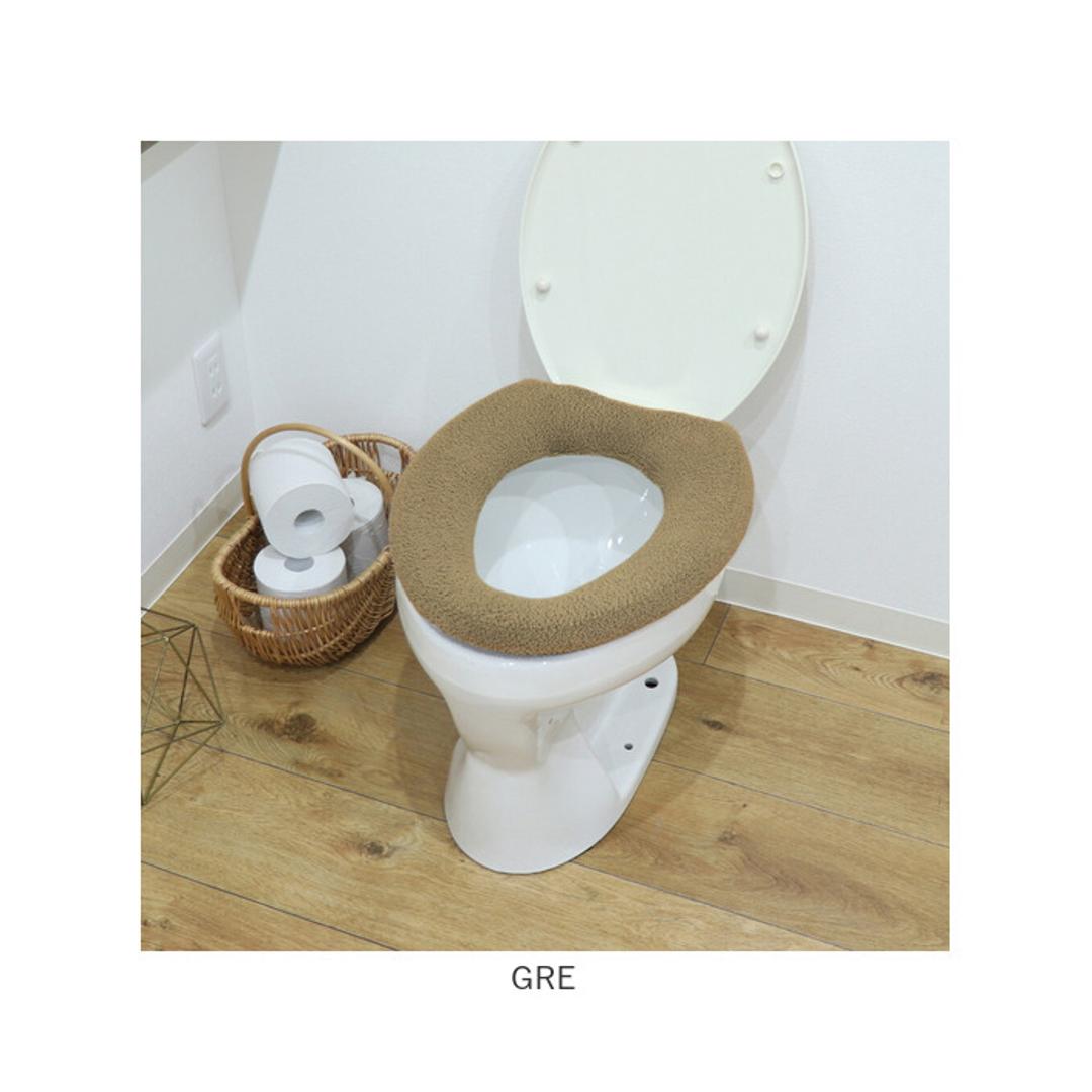 便座カバー o型 通販 O型便座カバー 洗える 洗濯機OK トイレ便座カバー 取り付け簡単 トイレカバー フィットしやすい シンプル 無地 おしゃれ お洒落 便座マット 冷え対策 トイレファブリック 引越し 新居 新生活 インテリア カキウチ EPI ・