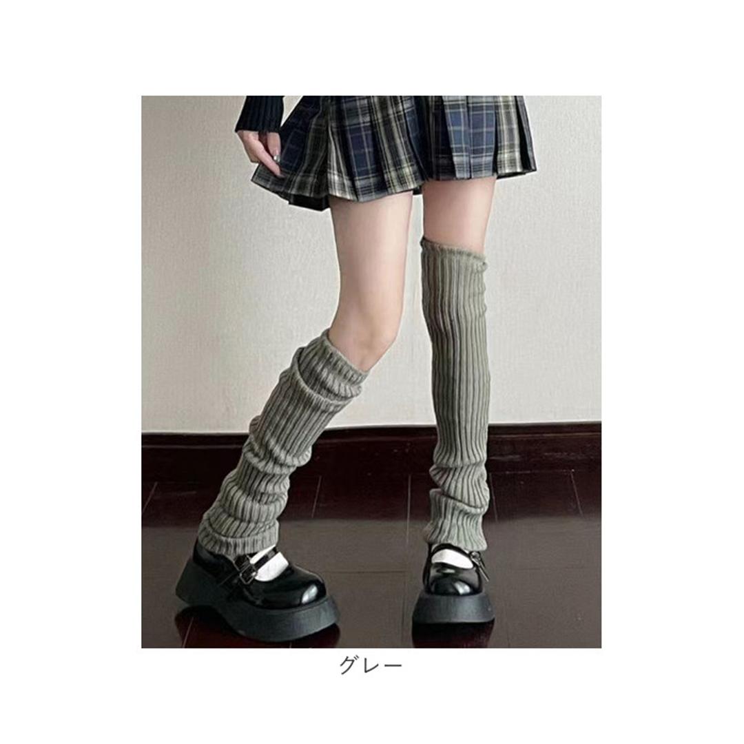 レッグウォーマー ロング 通販 ニットレッグウォーマー レッグ ウォーマー レッグウオーマー レッグウェア 足首ウォーマー ニット ロング丈 diamond hearts ダイヤモンドハーツ レディース 靴下 ソックス ルーズソックス 防寒 秋冬 冷え対策 ブラック ・