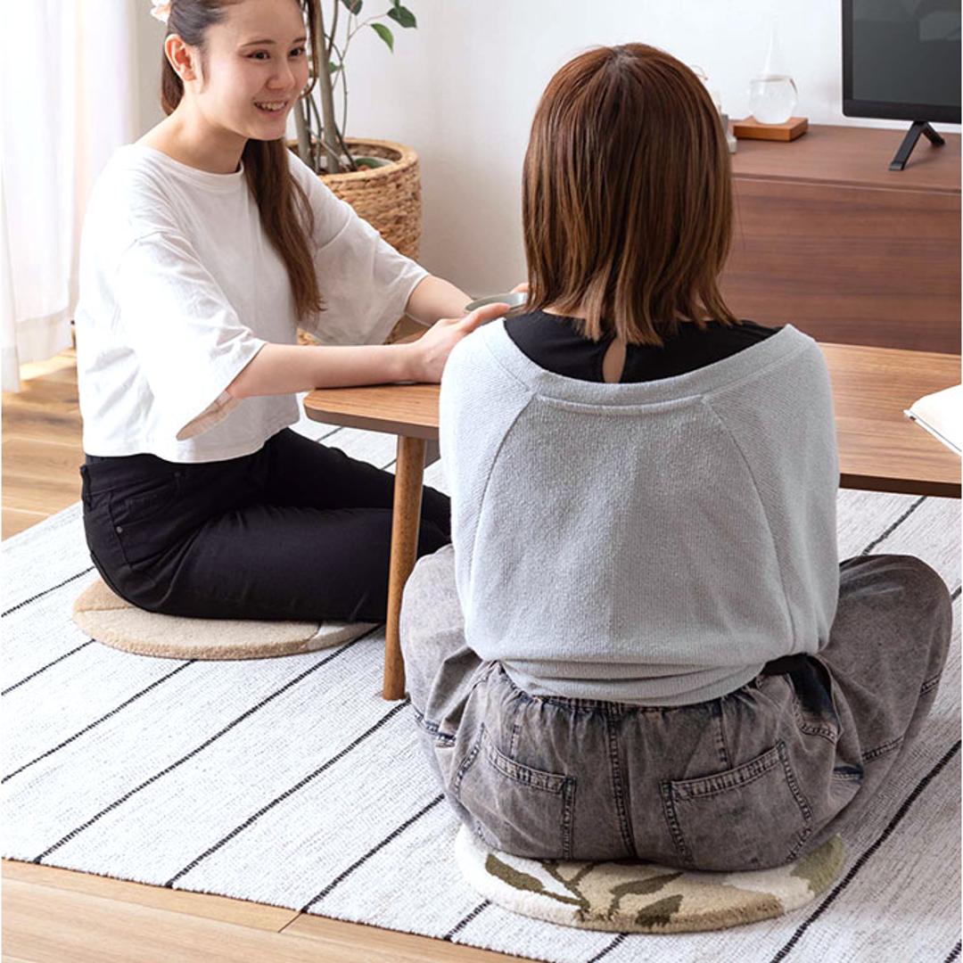 シートクッション 通販 クッション 座布団 チェアパッド 椅子用クッション 座面クッション 円 丸 厚み約1.8cm 直径40cm ダイニング デスクチェアー 椅子 椅子用 車 持ち運び シート シンプル おしゃれ カジュアル ギフト 贈り物 タイプA ・