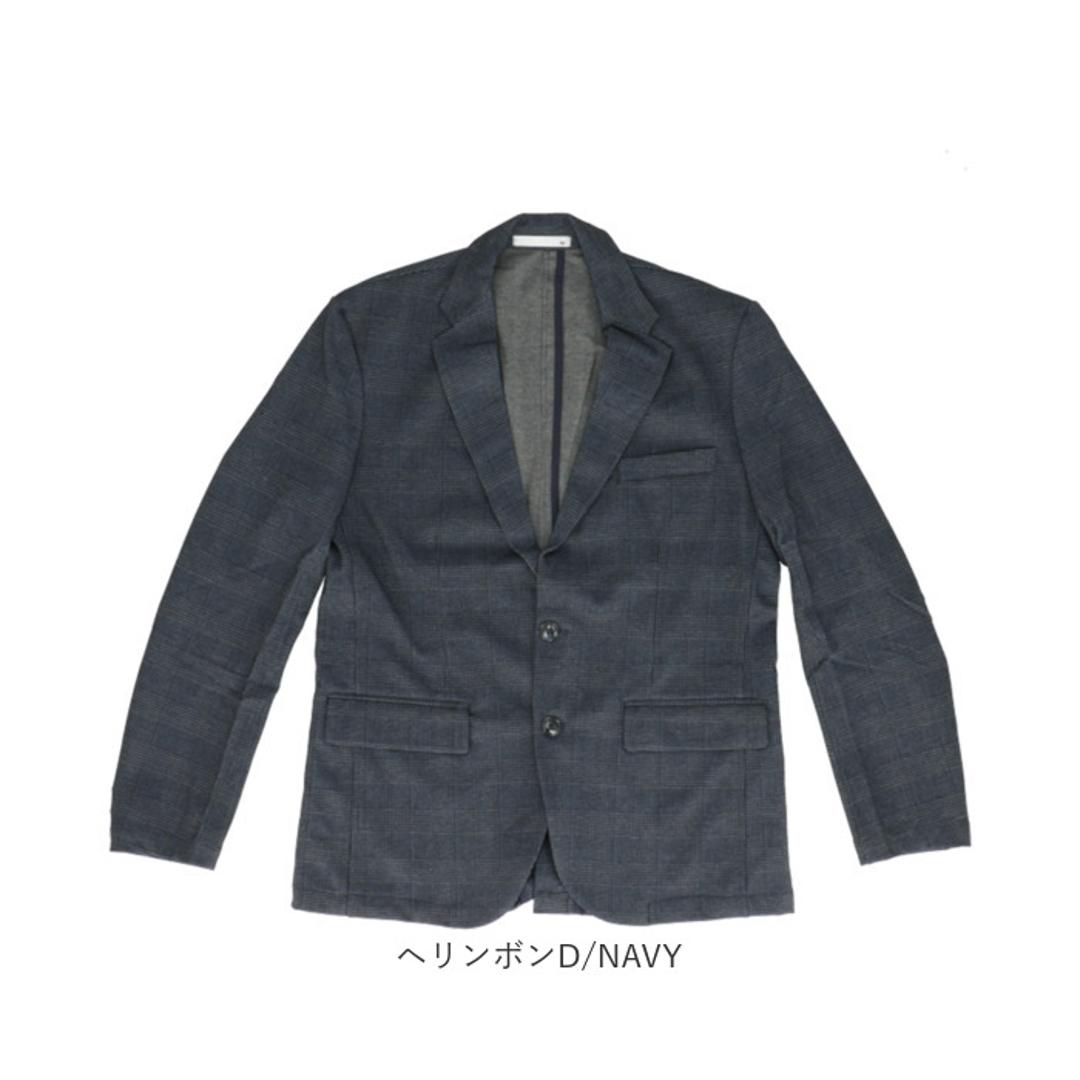 URBAN SQUARE テーラードジャケット 65301 通販 アーバンスクエア テーラード ジャケット メンズ ビジネスカジュアル オフィスカジュアル きれいめ 通勤 シンプル 無地 なめらか イージーケア アウター メンズファッション ヘリンボンGREY Sサイズ