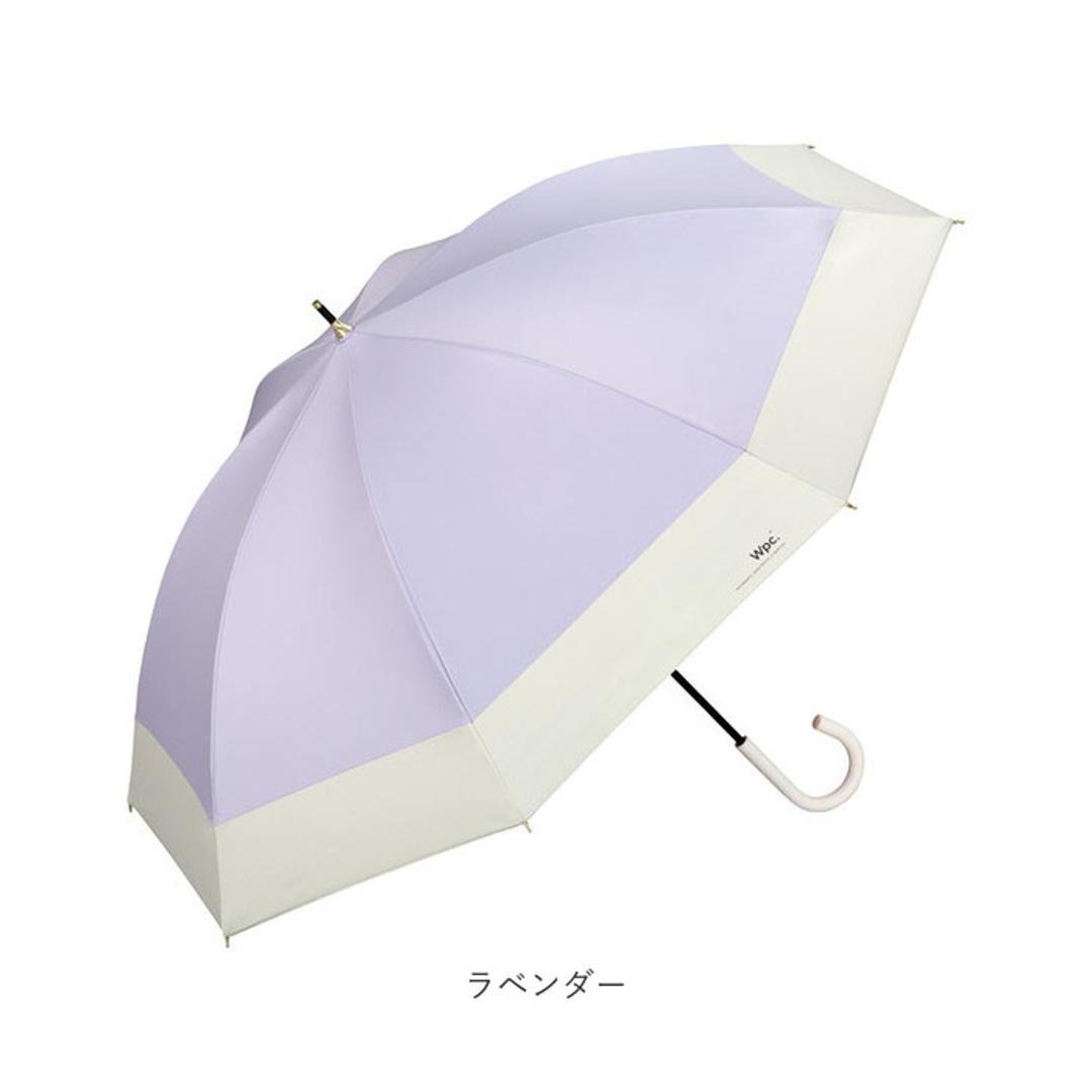 日傘 wpc 完全遮光 長傘 通販 傘 晴雨兼用 雨傘 レディース 大人 55cm 遮光 100% おしゃれ 大人 かわいい シンプル 無地 バイカラー 切り替え 配色 UVカット率100% UPF50+ かさ カサ W by Wpc. ワールドパーティー 81-16423-101 遮光切り継ぎタイニーロング 晴雨兼用傘 ピンク ・
