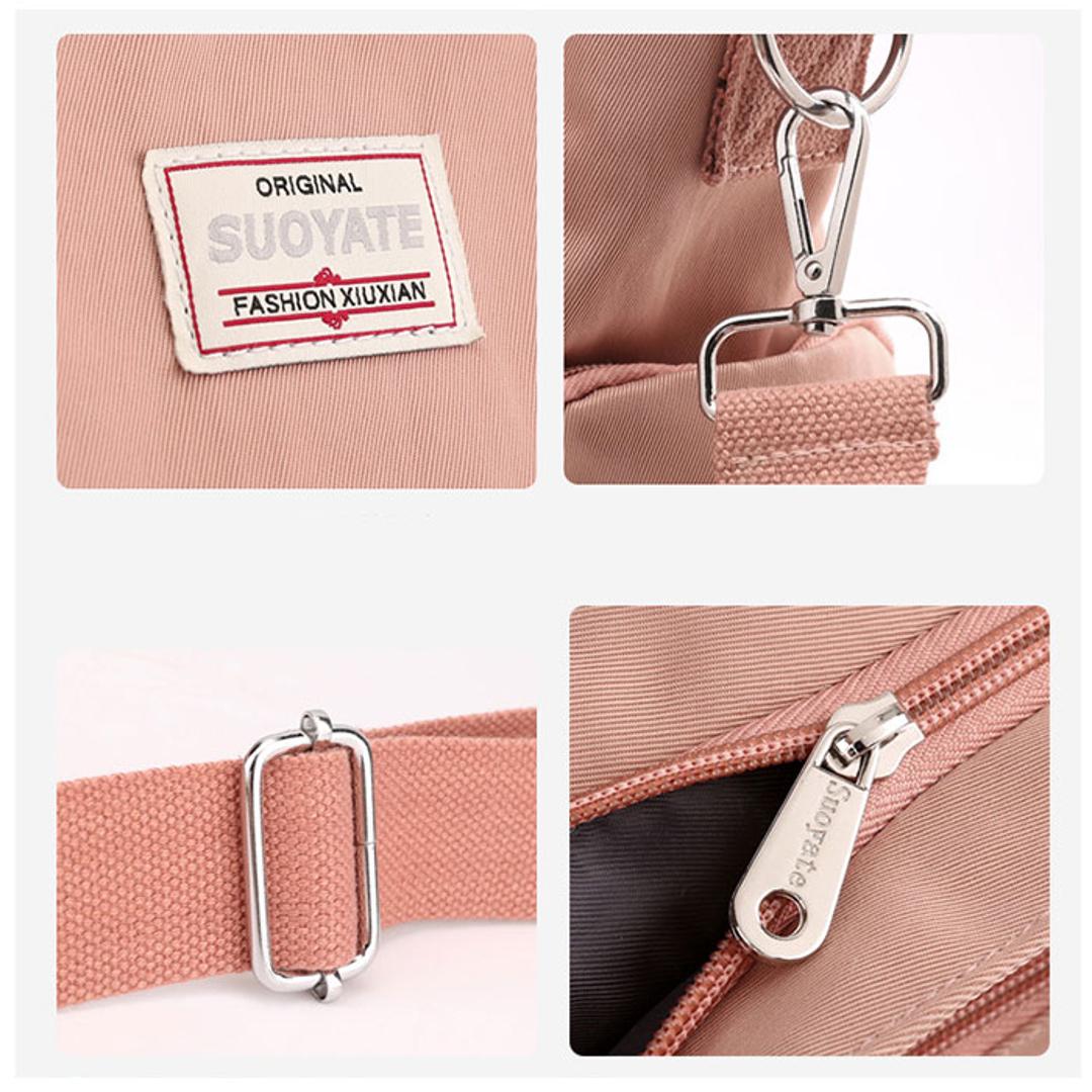 トートバッグ 斜め掛け レディース 通販 トートバック ショルダーバッグ ショルダーバック 斜め掛け 肩掛け ショルダー トート 手提げ 2way 軽量 大容量 撥水 A4 ナイロン おしゃれ 大人 通勤 通学 パープル ・