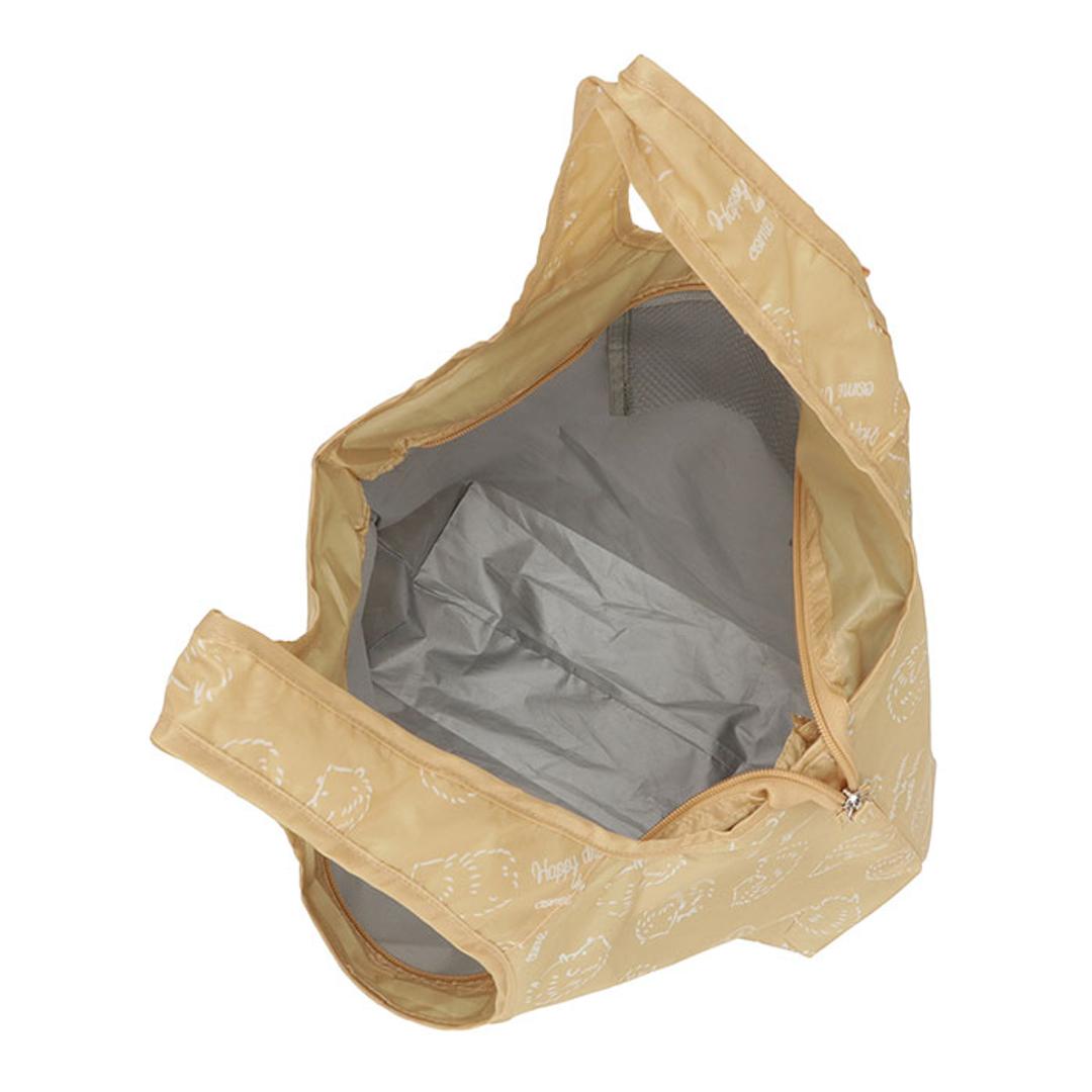 エコバッグ 保冷 折りたたみ コンパクト 通販 エコバック アニマル柄 エコ バック 大容量 ファスナー付き マチ広 マチ付き 折り畳み 軽量 マチあり 4321 買い物袋 おりたたみ 保温 動物 買い物 スーパー レディース メンズ かわいい おしゃれ バッグ ネコ/02ブラックxホワイト ・