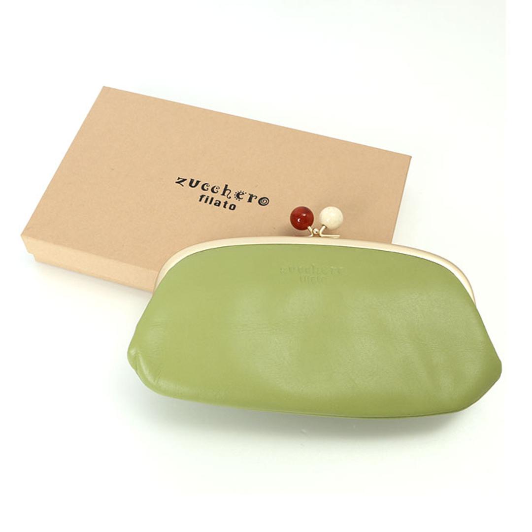 ズッケロフィラート 財布 通販 ブランド レディース 本革 革 zucchero filato 58057 がま口長財布 レザー カウレザー おしゃれ かわいい サライ 日本製 母の日 プレゼント ギフト ピンク ・