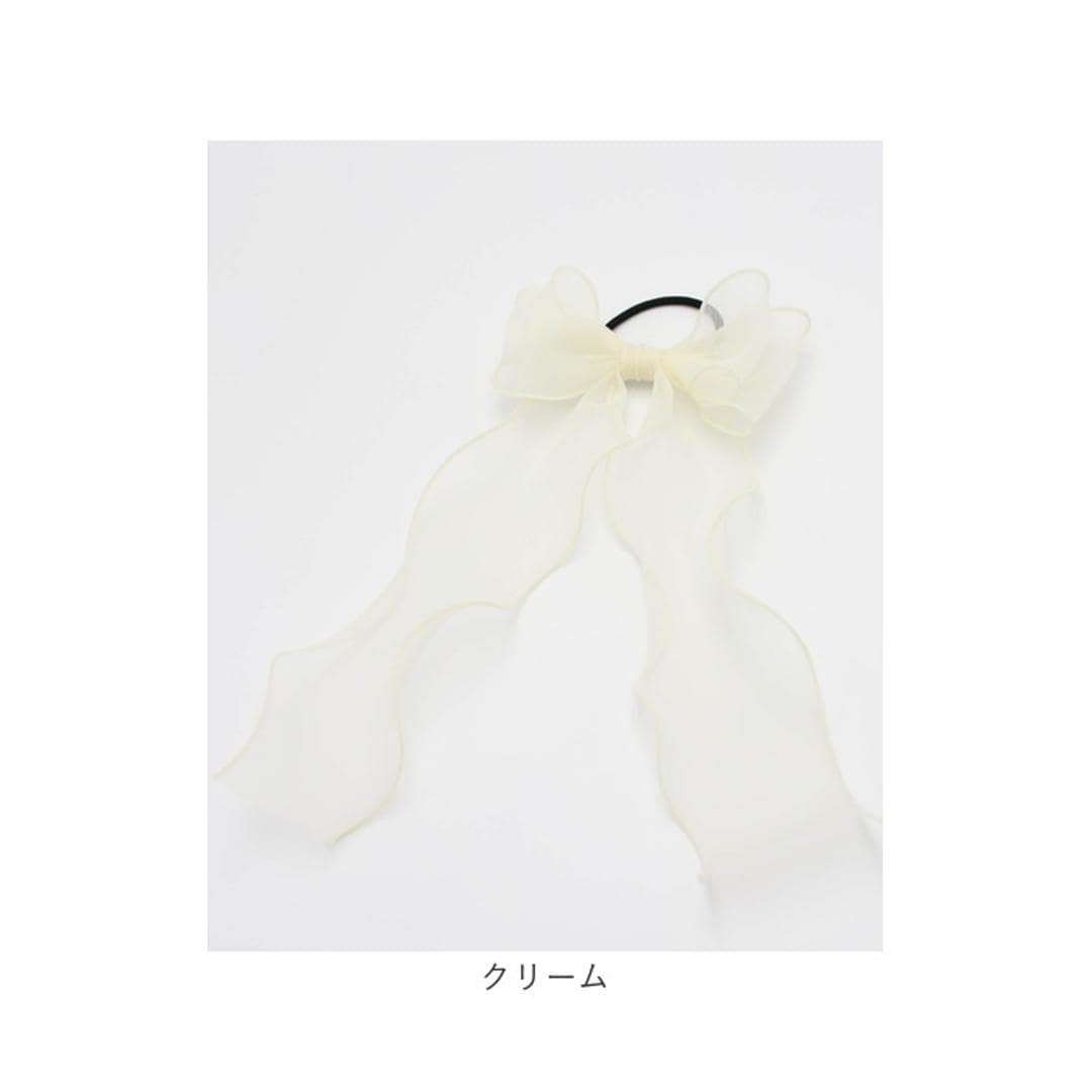 Rora キッズ ヘアゴム リボン 通販 オーガンジー 38042101 アンジュオーガンジーリボンヘアゴム 大きめ 女の子 大人っぽい 卒園式 入学式 卒業式 おしゃれ かわいい オシャレ 可愛い ヘアアレンジ ヘアーアクセサリー ヘアアクセサリー キッズファッション ブラック フリー