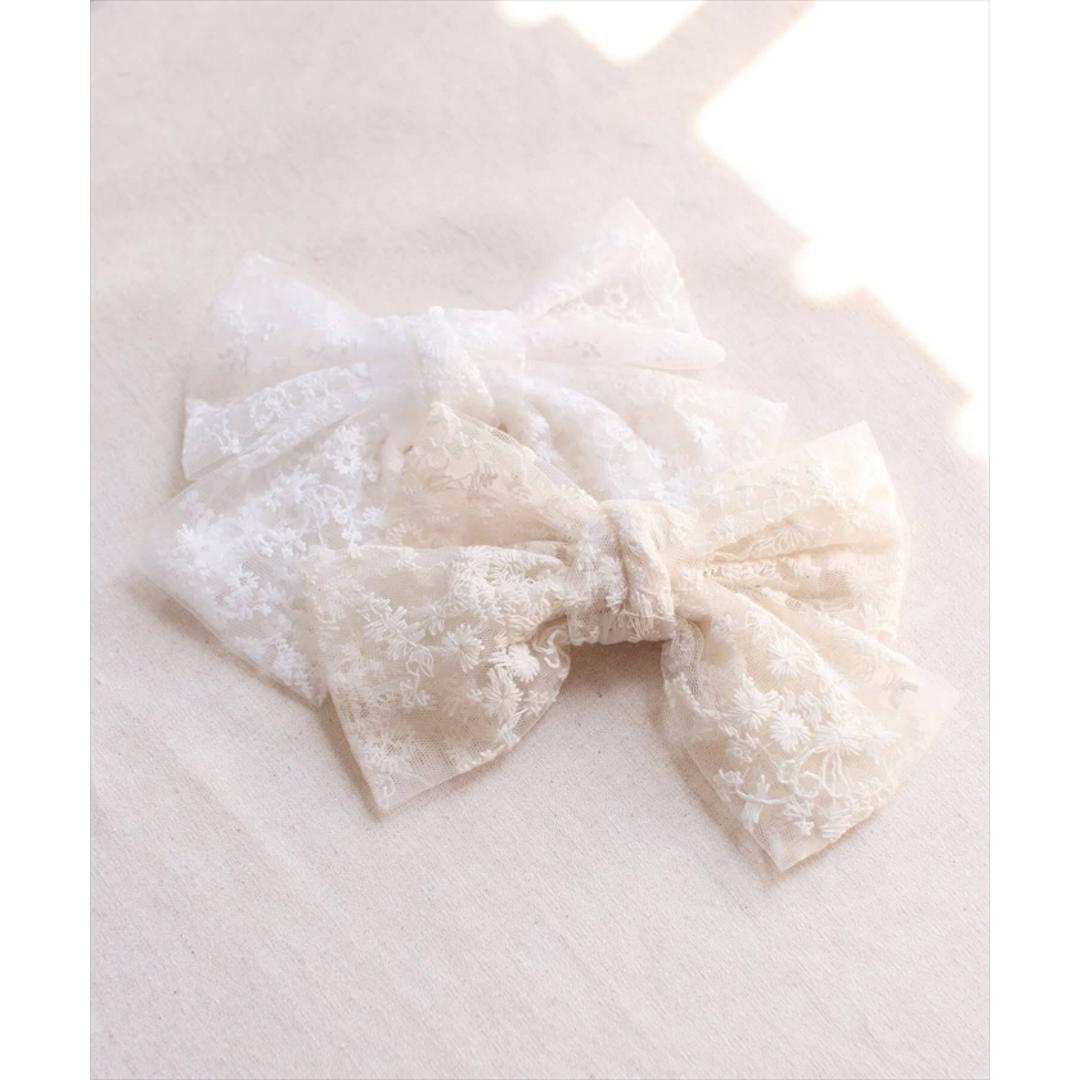 リボン バレッタ 大きい 通販 髪飾り 子供 子ども 女の子 おしゃれ かわいい オシャレ 可愛い 卒園式 入園式 入学式 卒業式 ピアノ発表会 七五三 結婚式 パーティー レース シンプル ヘアアレンジ ヘアーアクセサリー ヘアアクセサリー キッズファッション キナリ フリー