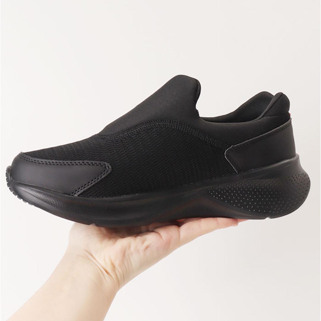 Arnold Palmer スニーカー レディース AL1402 通販 シューズ レディーススニーカー 防水スニーカー レディースシューズ ウォーキングシューズ 靴 アーノルドパーマー 脱ぎやすい 履きやすい 防水 撥水 ウォーキング カジュアル 女性 婦人靴 オールブラック 22.5cm