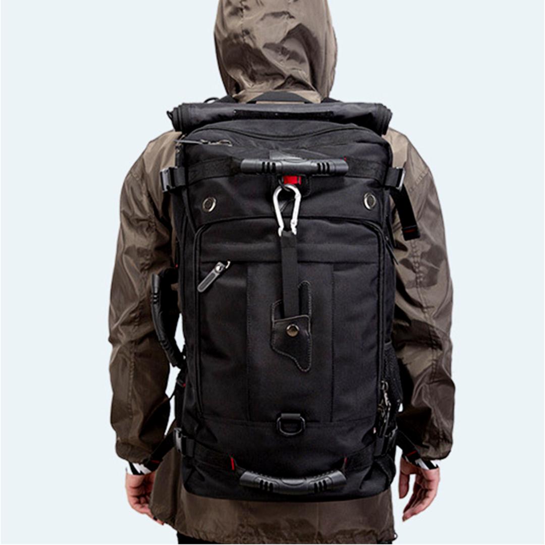 バックパック 40L 通販 リュックサック リュック デイパック 鞄 かばん カバン バッグ バック 大容量 メンズ レディース 3way ビジネスリュック ショルダー肩掛け ハンドキャリー 多機能 撥水 通勤 通学 旅行 出張 アウトドア 登山 防災 遠足 ブラック ・