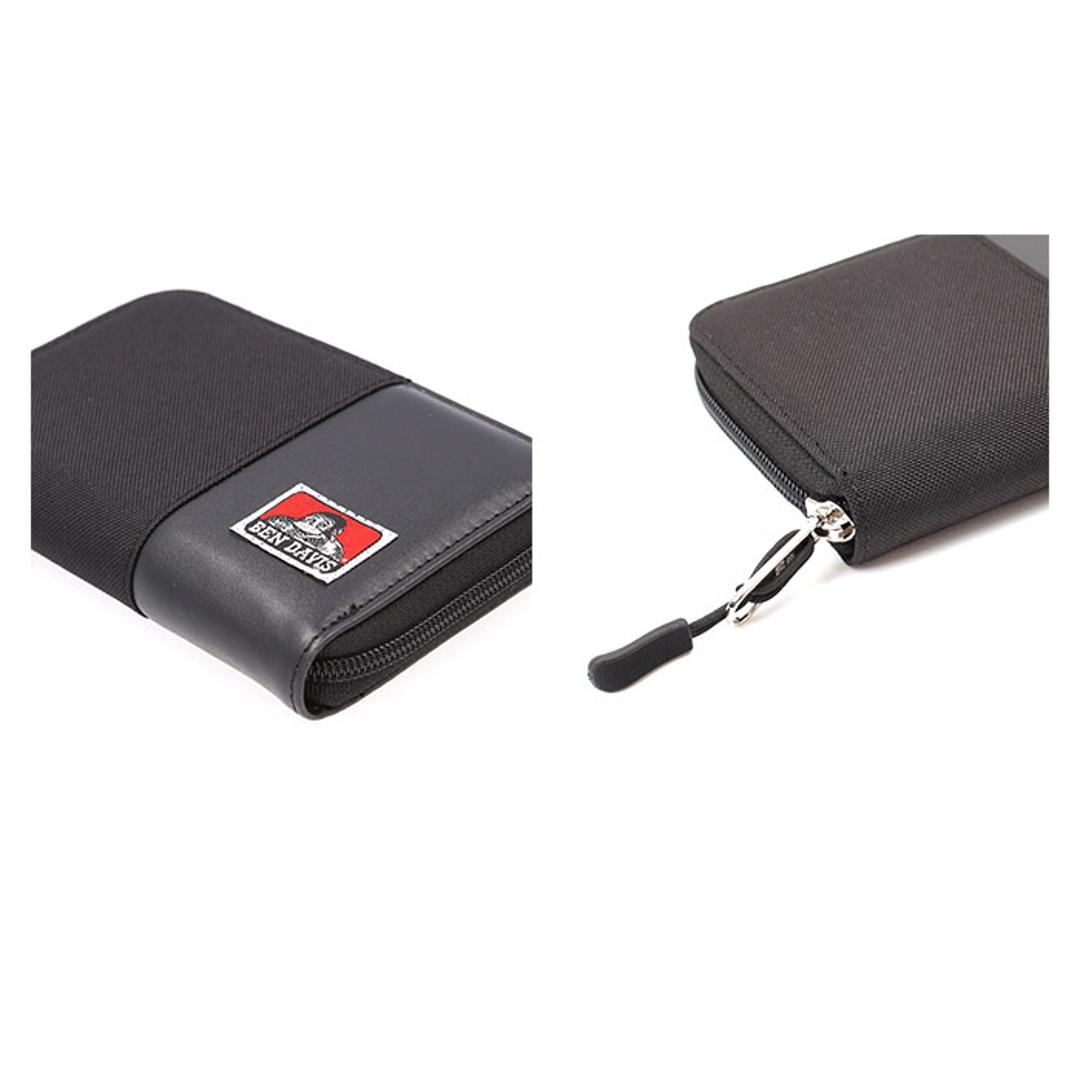 ベンデイビス 財布 BEN DAVIS BDW-9313 通販 ブランド メンズ レディース おしゃれ 二つ折り財布 ミニ財布 折り財布 ROUND WALLET ラウンドファスナー 小銭入れ 折財布 コンパクト 高校生 大学生 女子 女の子 男子 男の子 BLACK/S ・