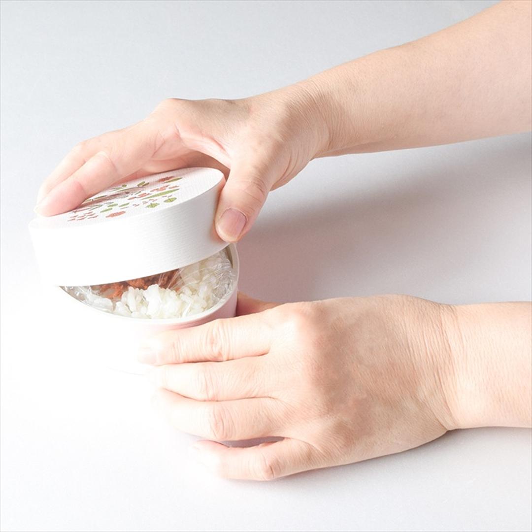 おにぎり 弁当箱 通販 日本製 わっぱ風 ランチボックス おにぎりケース わっぱ風弁当箱 おむすび ケース おにぎりランチケース おにぎり弁当 ランチケース デザートケース おしゃれ かわいい 1段 200ml 大人 女子 持ち運び お弁当グッズ 弁当用品 ピンク ・