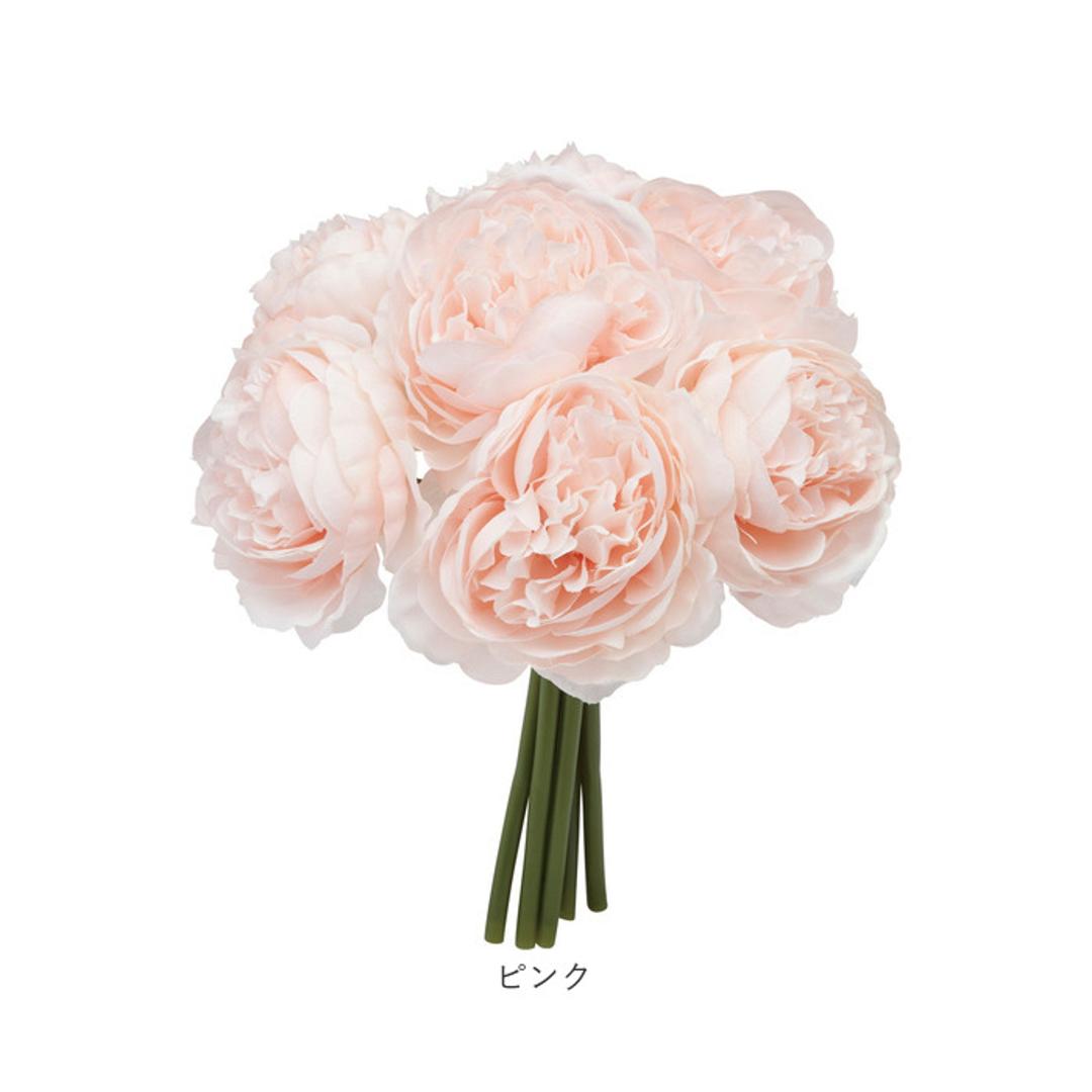 ブーケ 造花 通販 インテリア 花束 花 ラナンキュラス アーティフィシャルフラワー アーティフィシャルグリーン アートフラワー フェイクフラワー フェイクグリーン おしゃれ 人工観葉植物 花材 FB-2514 パフィーラナンキュラスブーケ ポピー YDM アイボリー ・