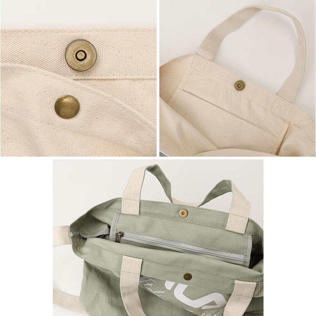 FILA バッグ 通販 フィラ トートバッグ ショルダーバッグ 2way トート トートバック キャンバス 帆布 通学 通勤 斜めがけバッグ 大きめ A4 シンプル おしゃれ 斜めがけ 肩掛け 大人 かわいい ブランド レディースバッグ ノットブラック ・