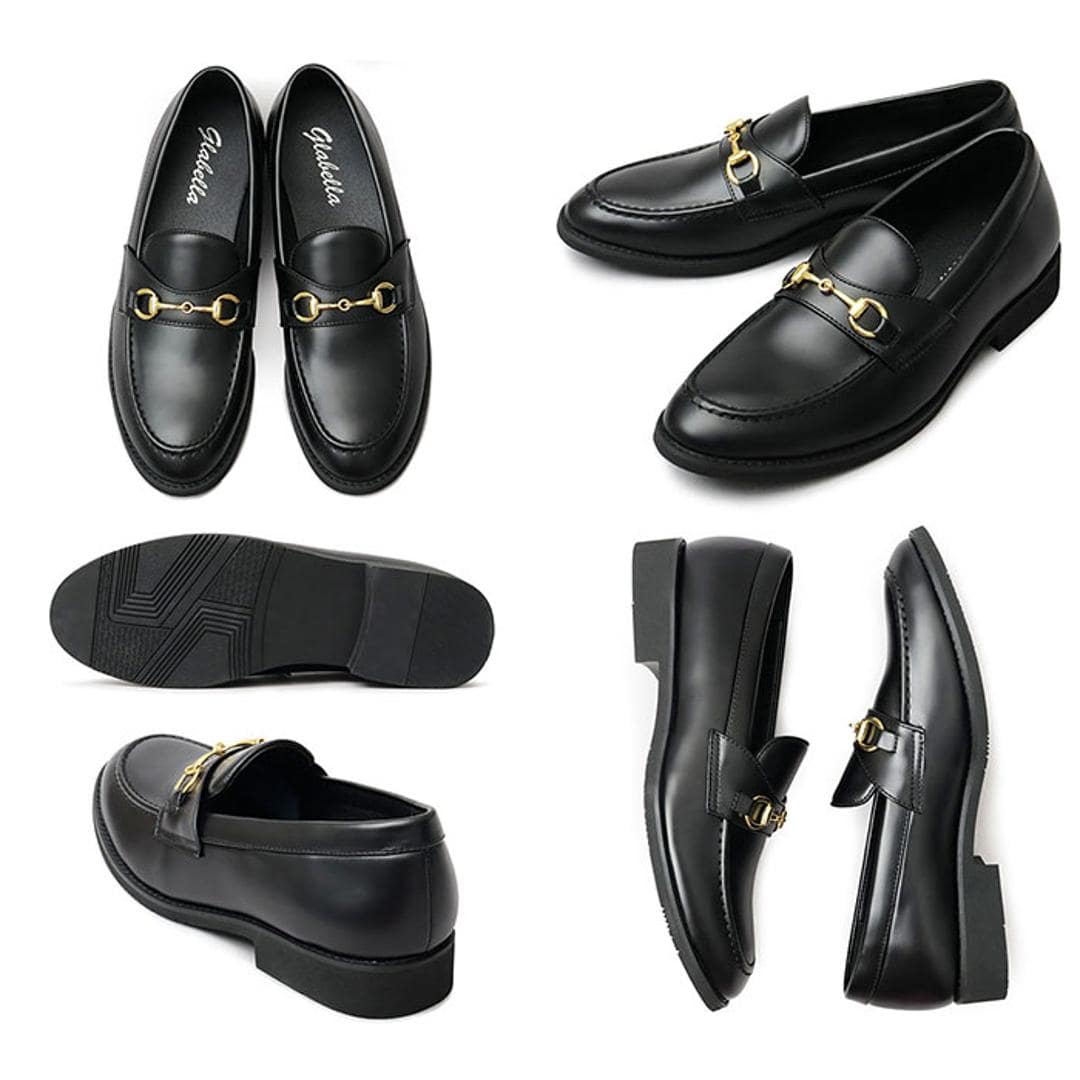 glabella グラベラ ビットローファー メンズ GLBT322 通販 メンズシューズ ビジネスシューズ ローファー フォーマルシューズ くつ 靴 シューズ BIT LOAFERS 黒 ブラック フォーマル 男性 紳士 シンプル ビジネス 仕事 ブラック Sサイズ(約27.3cm)