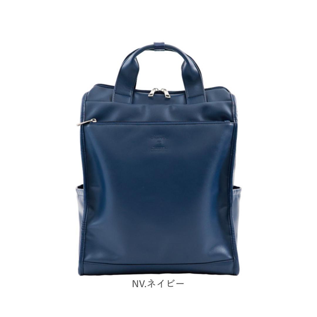anellogrande リュック GTM1021 アネログランデ 通販 リュックサック デイパック バックパック レディース メンズ 大きめ A4 通勤 通学 旅行 おしゃれ きれいめ シンプル 10ポケット 合成皮革 NEO CABIN レディースバッグ BK.ブラック ・