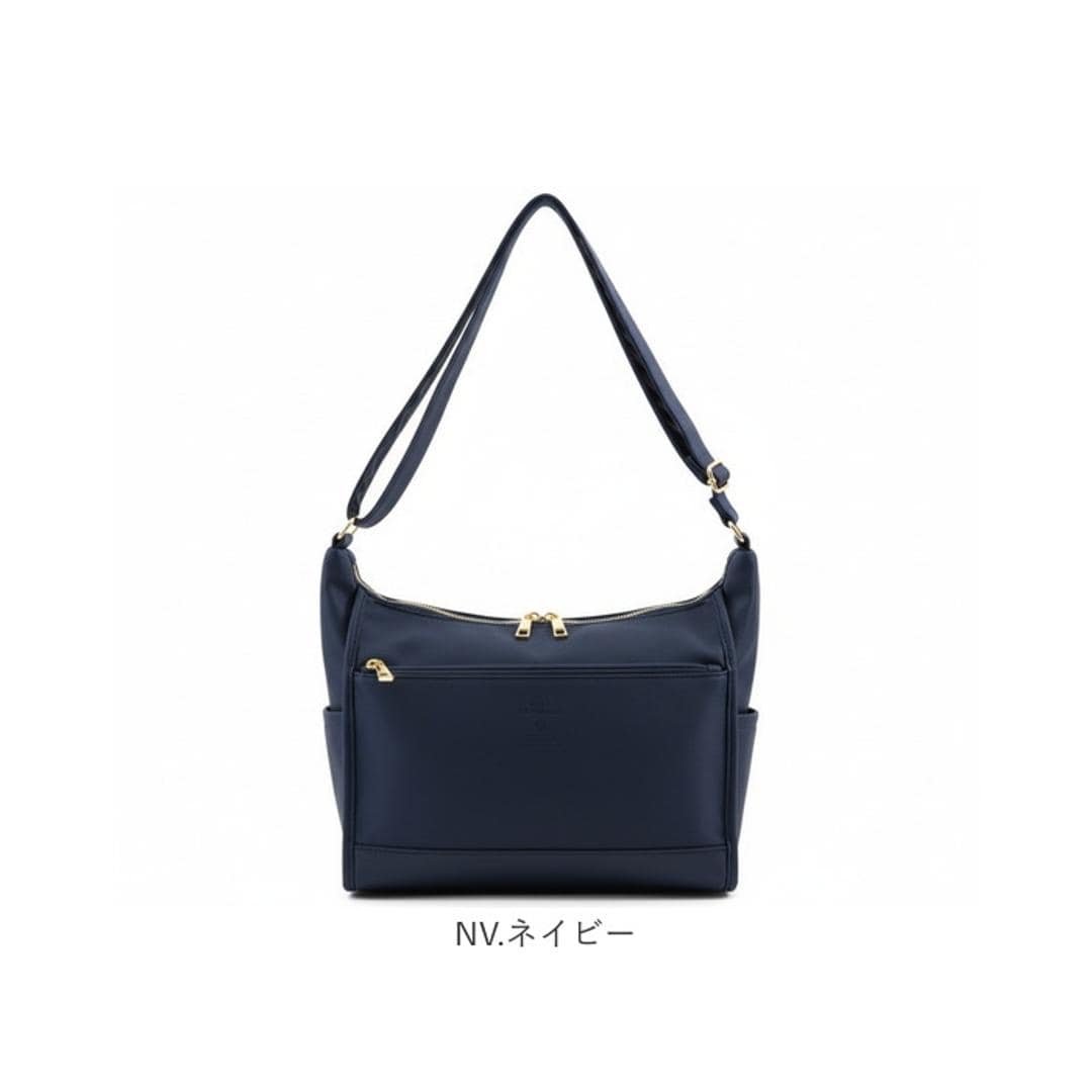 anello GRANDE アネログランデ ショルダーバッグ GTM1022 通販 ショルダーバック 斜めがけバッグ レディース メンズ 大人 サブバッグ 小さめ 通勤 おしゃれ きれいめ シンプル 10ポケット 合成皮革 NEO CABIN レディースバッグ BK.ブラック ・