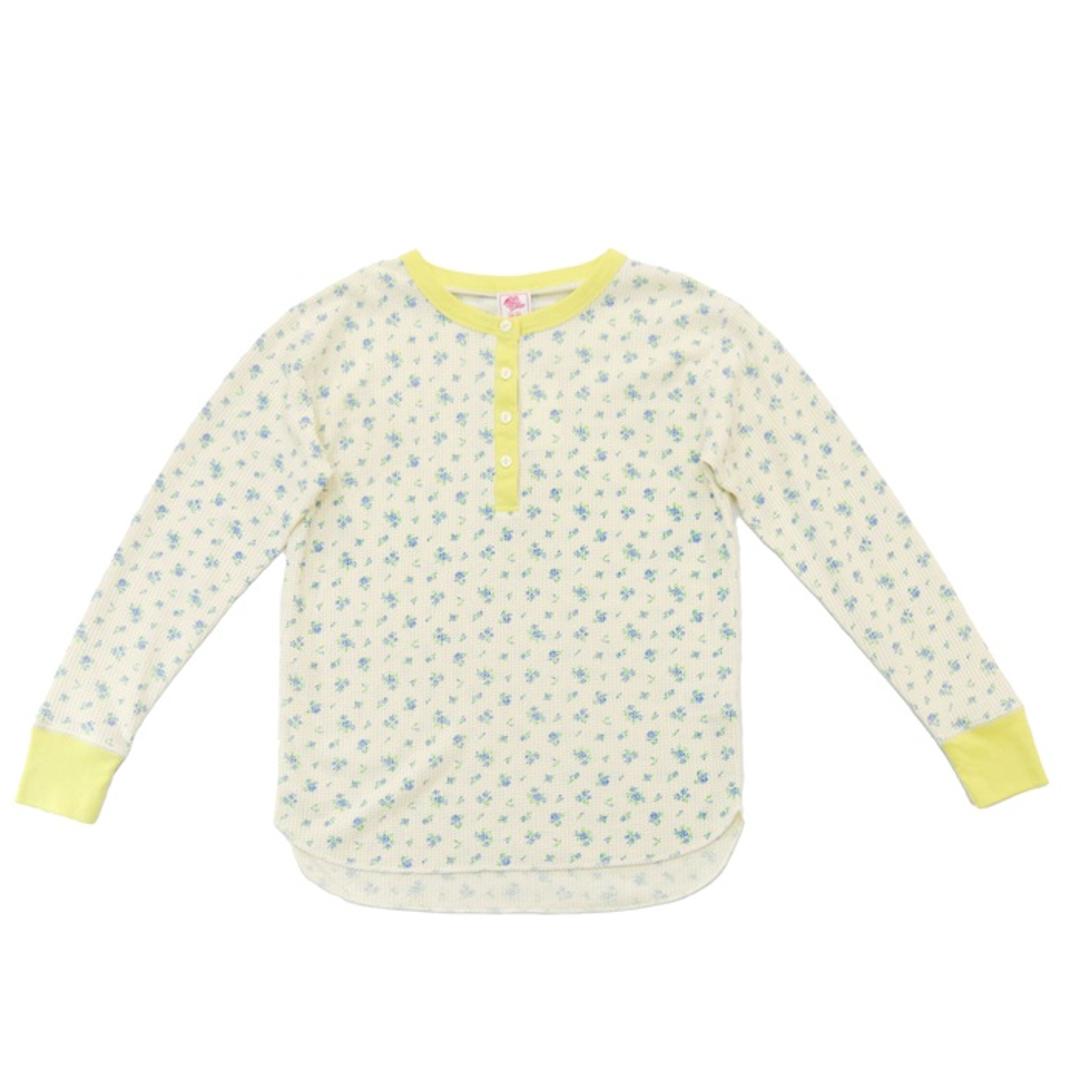 JEMORGAN サーマル レディース 通販 ジェーイーモーガン JE130-59S クレリック ヘンリーネック ワッフル ロンT Tシャツ 長袖Tシャツ カットソー 長袖 トップス ワッフル生地 パック入り おしゃれ シンプル レディースファッション ピンク(34) ・