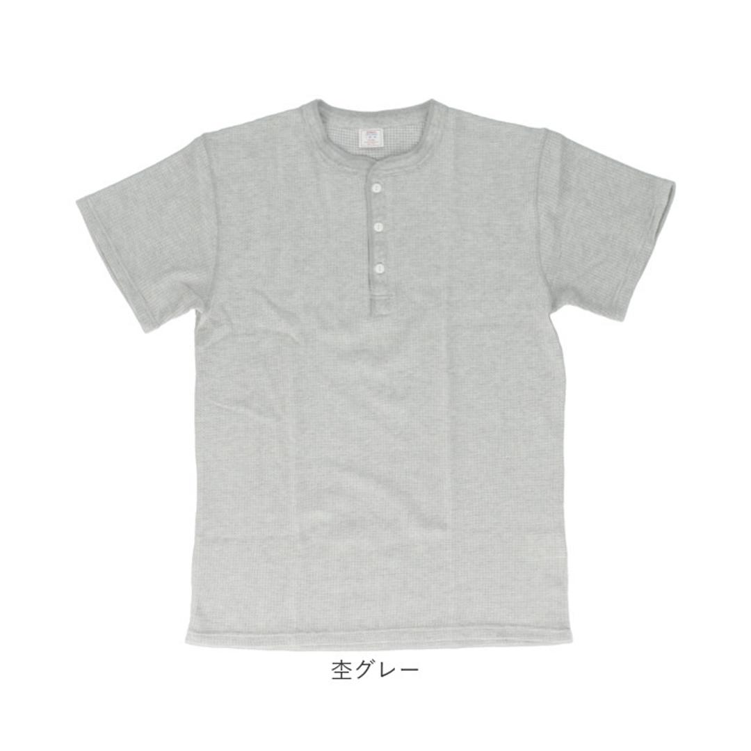 JEMORGAN ワッフル JE197-22S ジェーイーモーガン 通販 Tシャツ カットソー 半袖 トップス メンズ インナー 重ね着 ワッフル生地 ヘンリーネック 夏 春夏 夏物 夏服 レディース 大きいサイズ アメカジ 男性 紳士 メンズファッション ホワイト Mサイズ