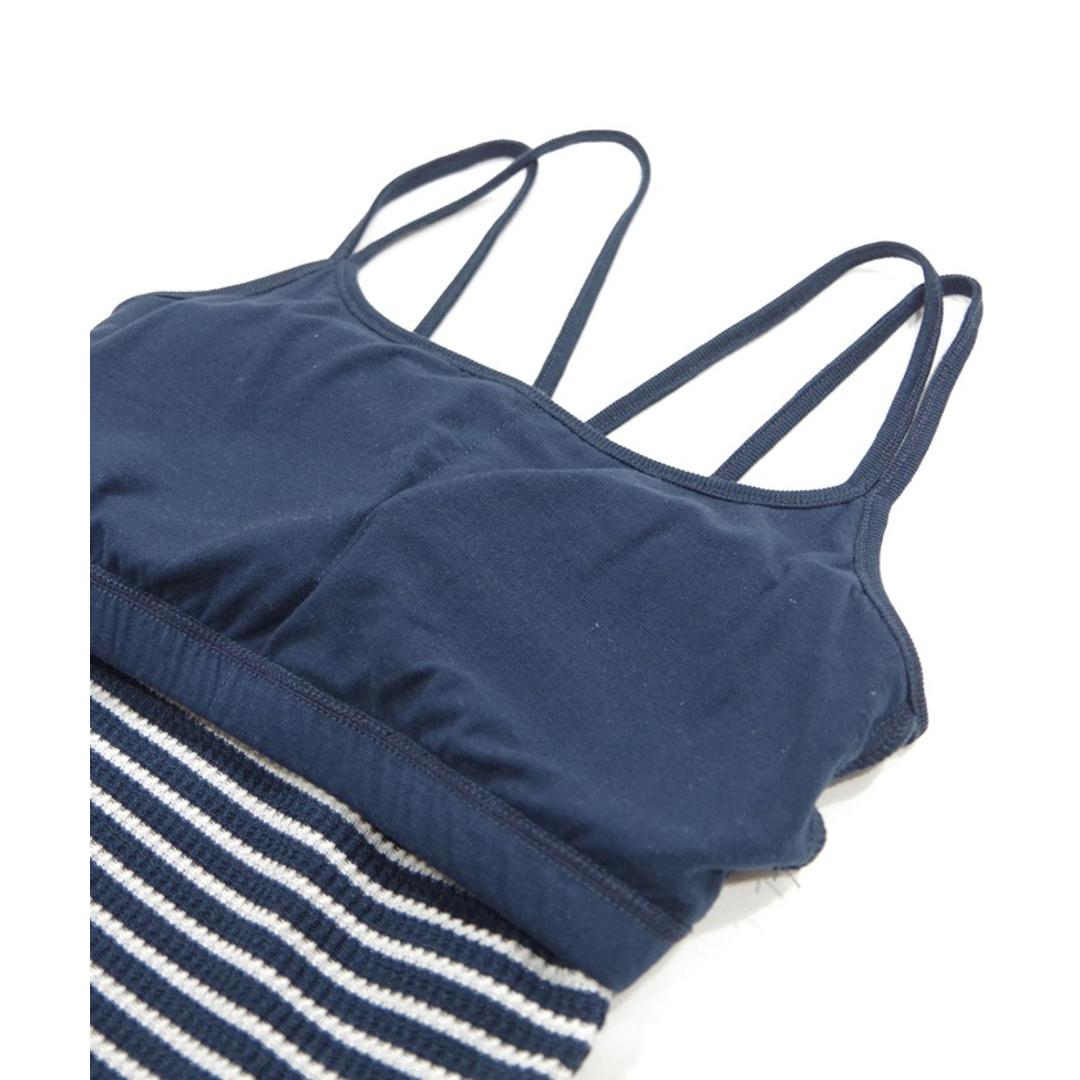 JEMORGAN サーマル レディース 通販 ジェーイーモーガン JE793-29S ボーダーブラキャミソール キャミソール ブラキャミソール キャミ ブラキャミ ワッフル インナー トップス 細ボーダー パック入り おしゃれ シンプル レディースファッション ナチュラル×杢チャコール(05) ・