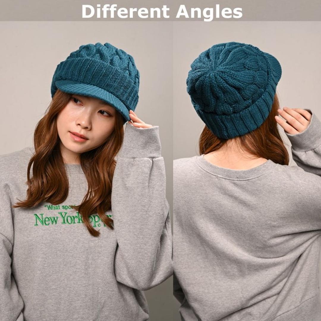 キャスケット レディース 秋冬 通販 つば付きニット帽 帽子 冬 秋 ニット帽子 ニットキャップ つば付 キャスケット帽子 かわいい 無地 洗える 手洗い おしゃれ 消臭 女性 女の子 538390 ニットキャスケット ハンチングハット レディース帽子 BE ・