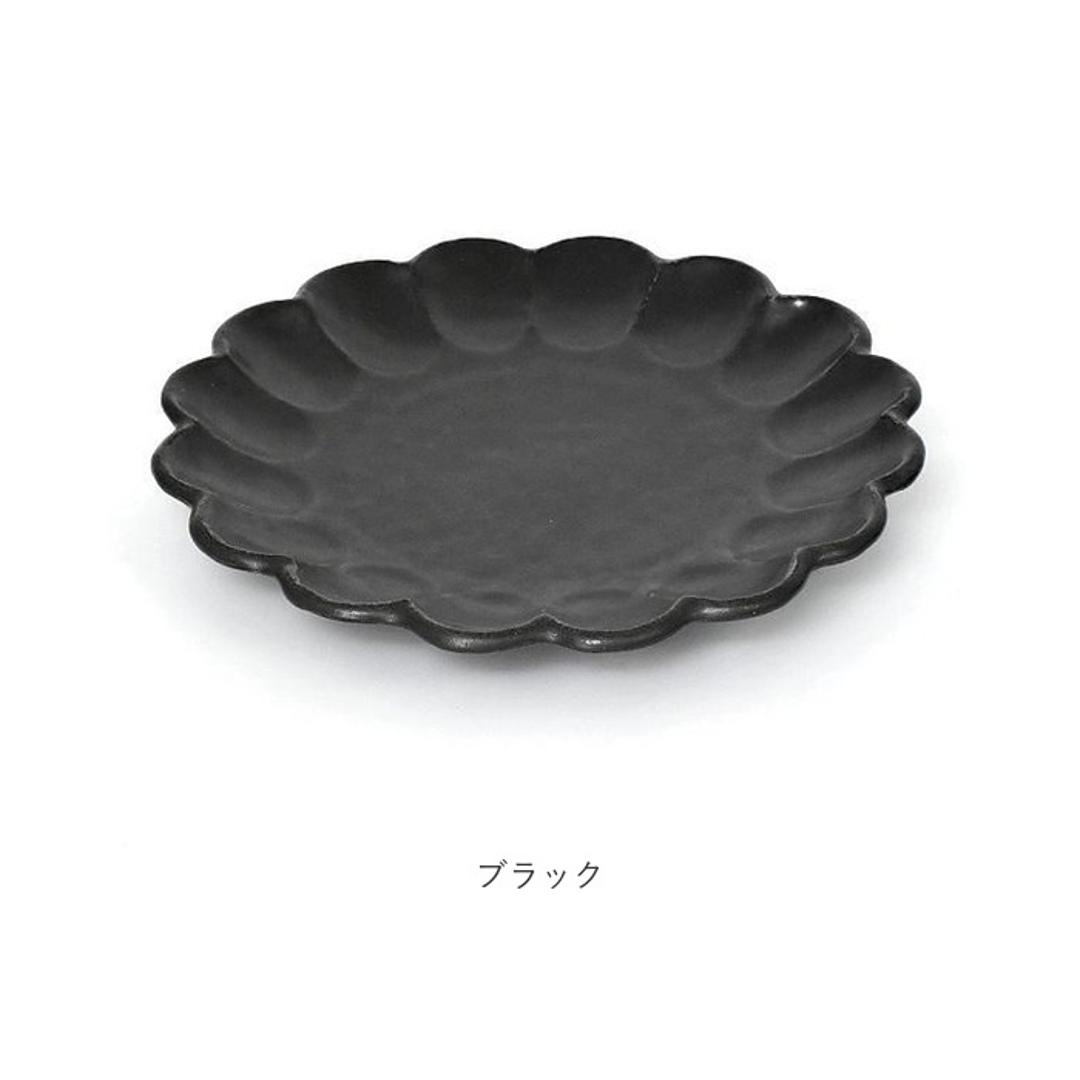 美濃焼 皿 通販 日本製 お皿 プレート 美濃 焼 14cm 小皿 取り皿 銘々皿 和食器 おしゃれ モダン かわいい 花形 花型 お花 電子レンジ対応 食洗機対応 ケーキ デザート 朝食 おやつ 夕食 リンカ 14プレート グルメスタイル キッチン用品 ホワイト ・