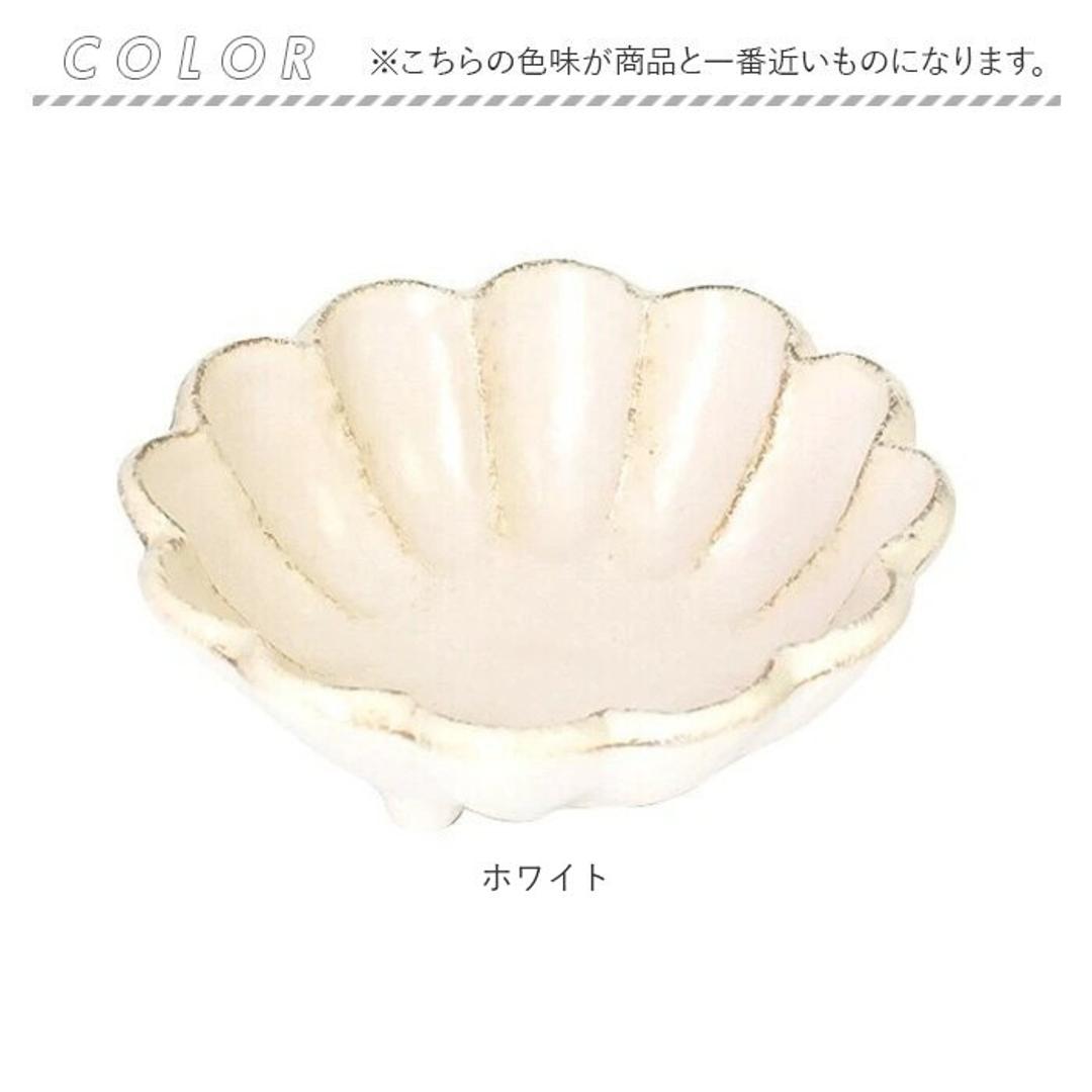 美濃焼 小鉢 通販 日本製 小皿 美濃 焼 12cm 取り皿 副菜 取皿 和食器 おしゃれ モダン かわいい 花形 花型 お花 サラダ デザート 電子レンジ対応 食洗機対応 朝食 おやつ 夕食 リンカ 12ボウル グルメスタイル キッチン用品 ホワイト ・