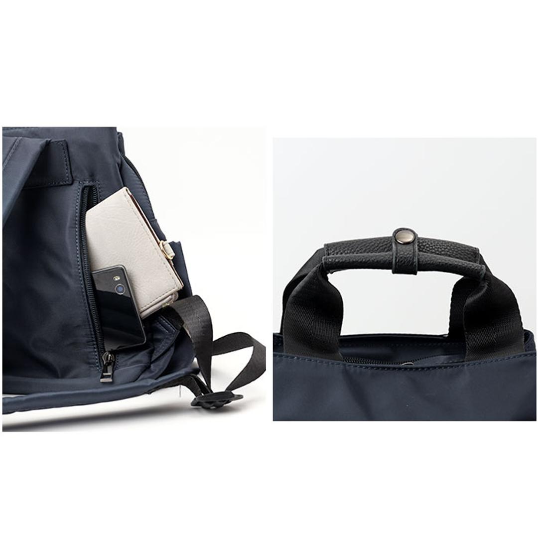 リュック ナイロン レディース 通販 リュックサック バッグパック ディバック ナイロンリュック トートリュック 軽量 軽い 小さめ コンパクト 2WAY おしゃれ かわいい 通勤 通学 シンプル カジュアル 旅行 リゾート ギフト 贈り物 お出掛け ブラック ・