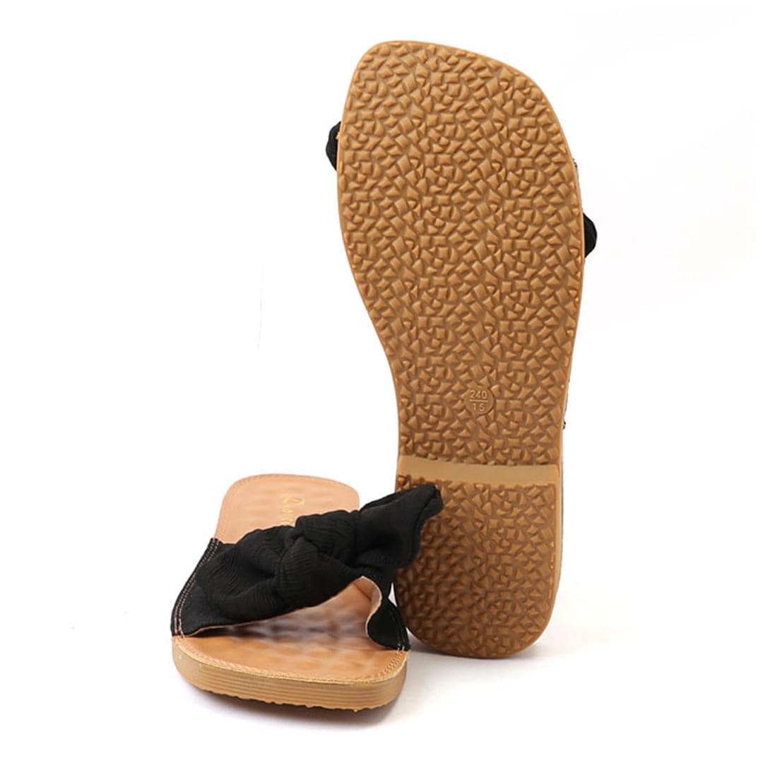 サンダル レディース ぺたんこ 通販 フラットサンダル フラット 歩きやすい つっかけ ローヒール ヒール 2cm 外履き スリッパ リボン おしゃれ シンプル 無地 大人 可愛い 夏 春夏 海 プール リゾート 靴 シューズ レディースシューズ レディース靴 グリーン 【即日発送】36(23cm)