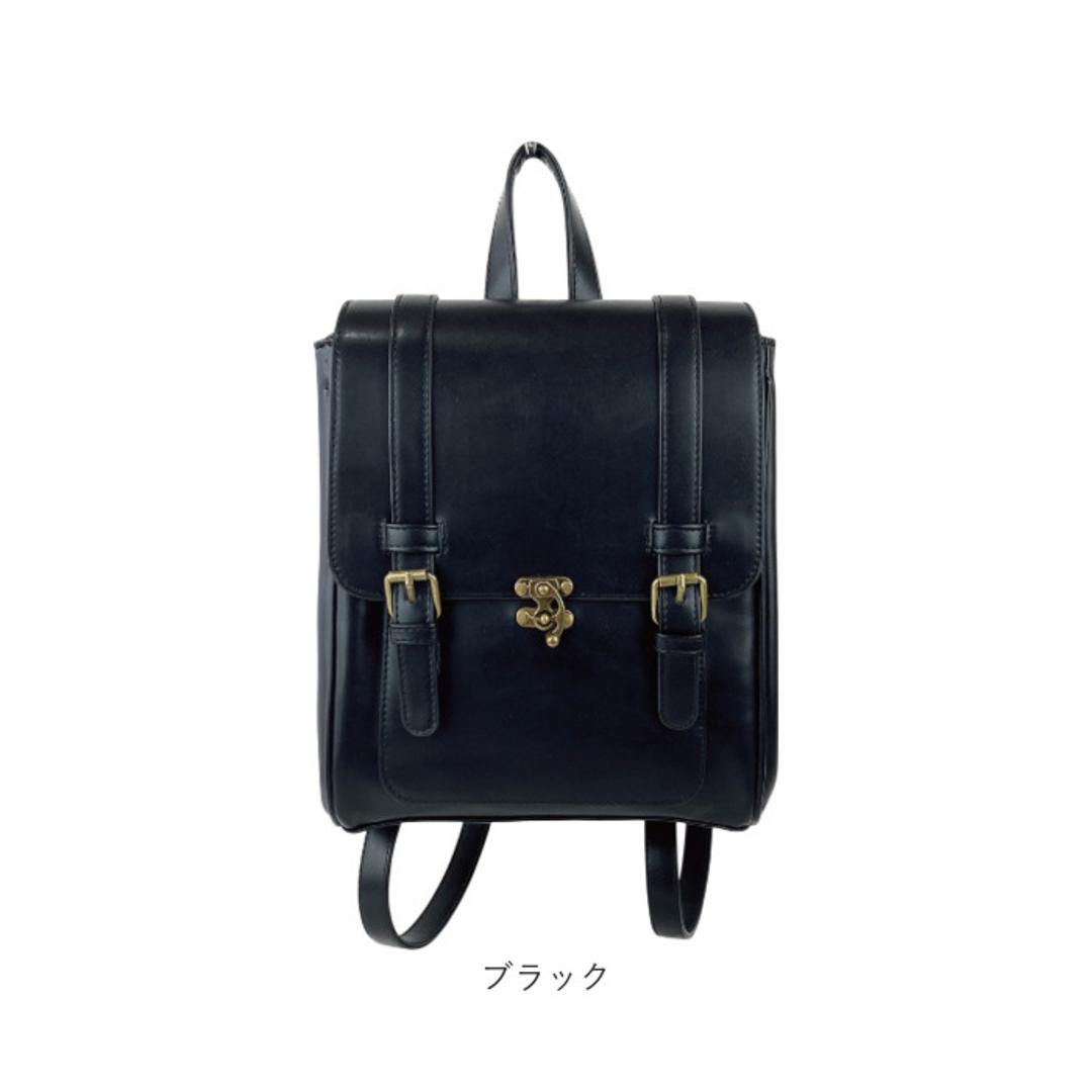 サッチェルバッグ ミニ 通販 リュック リュックサック おしゃれ レディース 通勤バッグ 通学 大人 レトロ ミニリュック バッグ バック コンパクト かわいい サッチェル きれいめ かばん 英国風 鞄 レディースバッグ 上品 オフィス ビジネス カジュアル ダークブラウン ・