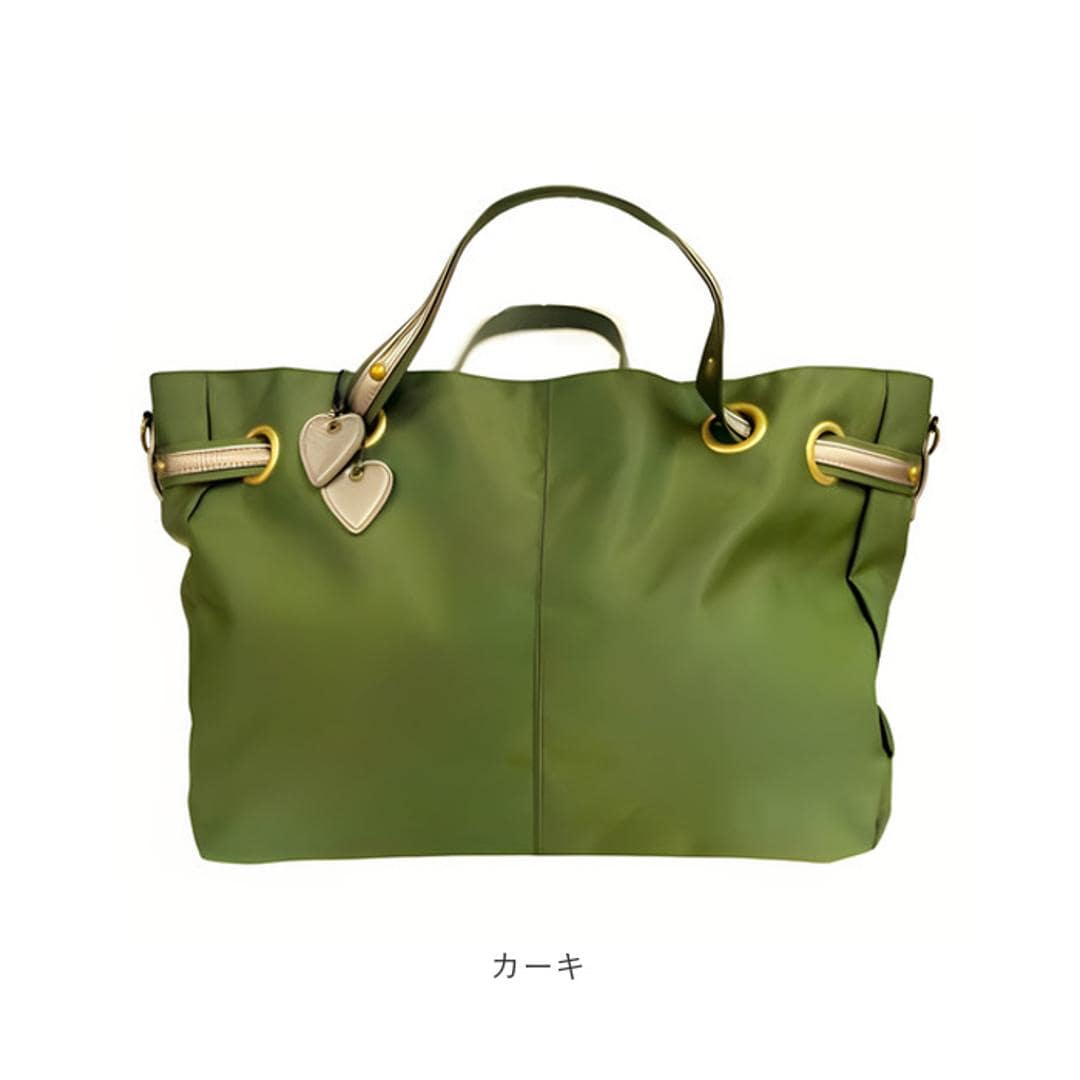 トートバッグ 大容量 肩掛け 通販 トートバック トート 手提げ ワンショルダー ショルダー ななめ掛け 斜めかけ ショルダーバッグ ショルダーベルト付き チャーム付き 大きめ ナイロン Nobile Jwels ノーブルジュエルス 通勤 旅行 ブラック ・