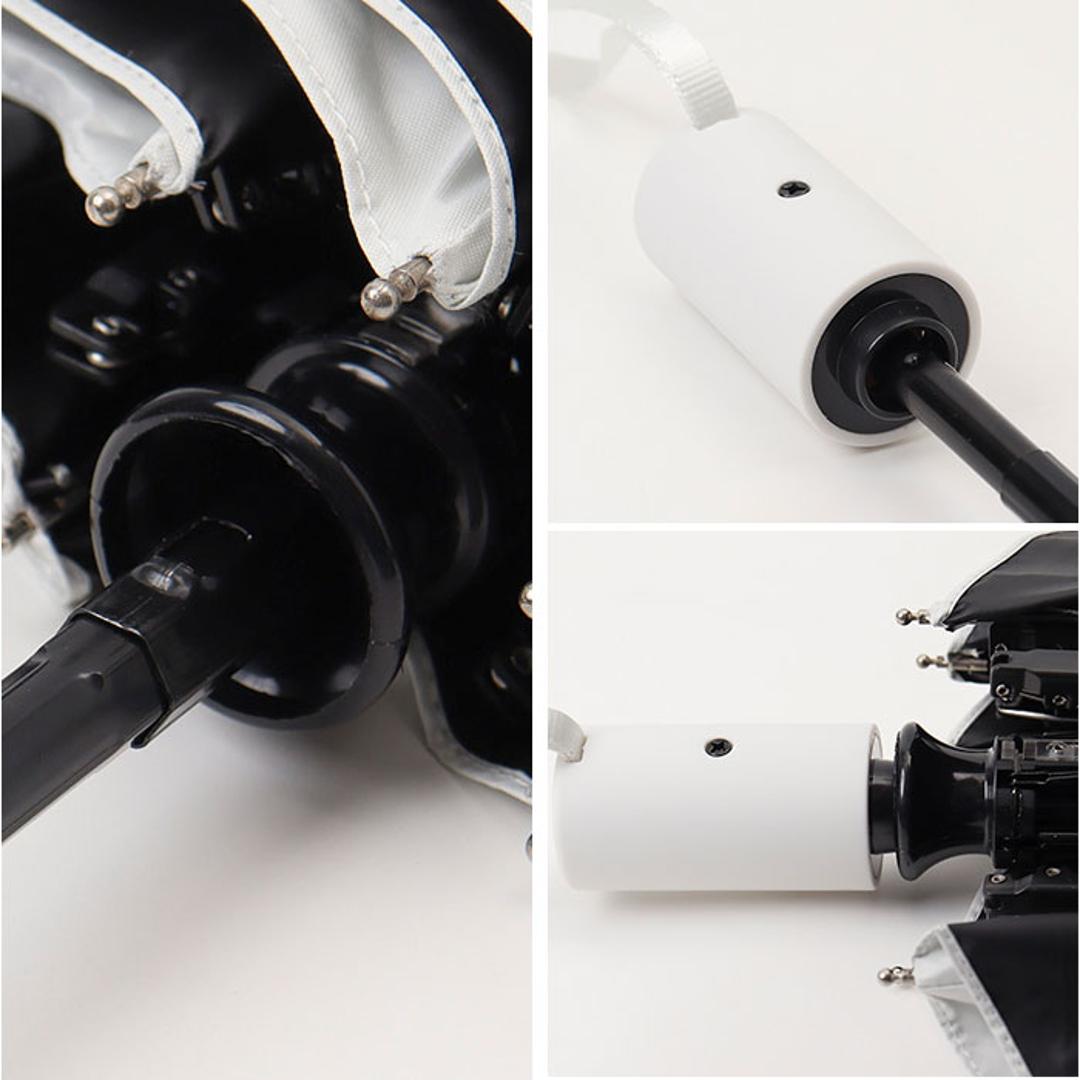 晴雨兼用折りたたみ傘 自動開閉 レディース 通販 折りたたみ日傘 晴雨兼用折り畳み傘 日傘 遮光100% UVカット UPF50+ 遮熱 撥水 軽量 軽い 53センチ 53cm おしゃれ 女性用 女性 シンプル 無地 バイカラー 通勤 通学 中谷 945-004 コットンピンク ・