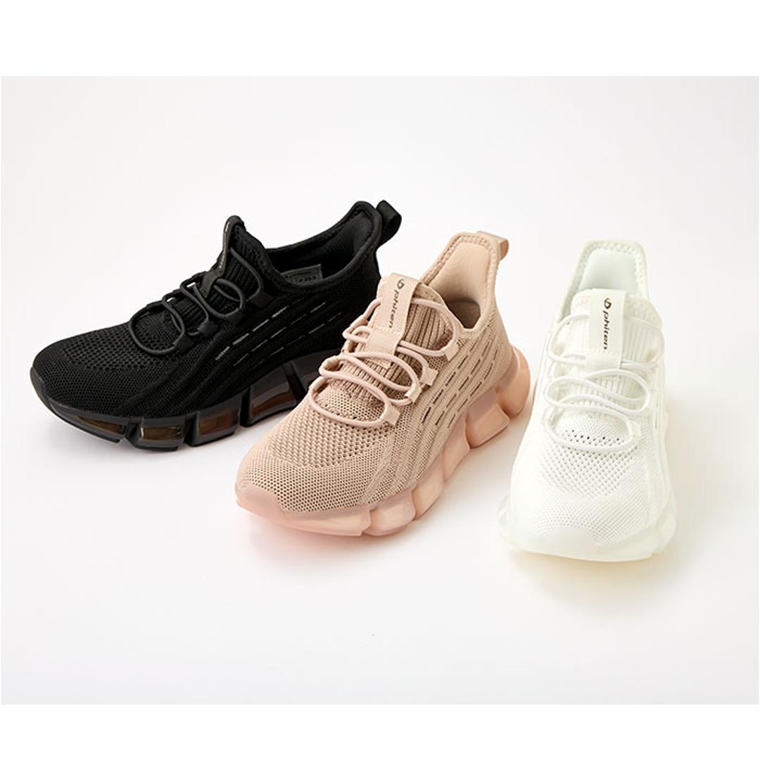 ファイテン スニーカー レディース 通販 phiten 靴 phl003 厚底 きれいめ 疲れない 軽量 シューズ 厚底スニーカー レディース靴 ウォーキング ウオーキング 履きやすい靴 履きやすい 疲れない靴 女性 カジュアル メンズ かわいい おしゃれ シルバー 23cm