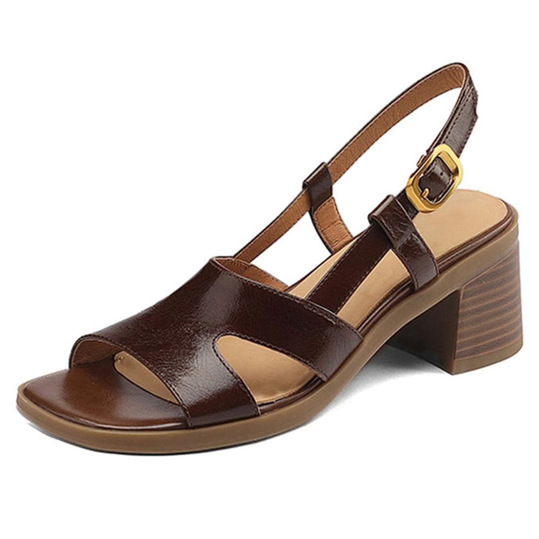 サンダル レディース 通販 オープントゥ ヒールサンダル チャンキーヒール スクエアトゥ ファッションサンダル 太ヒール ストラップ 靴 女性 レディースサンダル 通勤 通学 上品 大人 きれいめ エレガント おしゃれ オシャレ かわいい 可愛い 旅行 春夏 ベージュ 35(22.5cm)