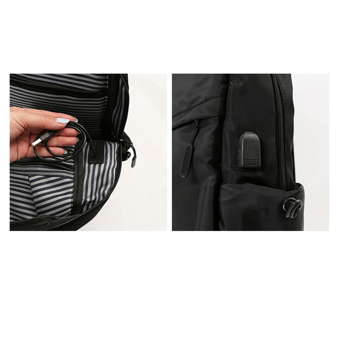 リュックサック メンズ 通販 リュック デイパック バックパック 大容量 ビジネス 通勤 男子 高校生 中学生 はっ水 PCバッグ カジュアル おしゃれ シンプル usb 旅行 トラベル ナイロン かっこいい カッコイイ メンズバッグ グレー ・