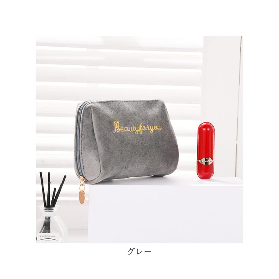 ポーチ 小物入れ 通販 化粧ポーチ メイクポーチ コスメポーチ トラベルポーチ 自立 大容量 仕切り 機能的 持ち運び 収納 旅行 お出かけ かわいい カワイイ 可愛い シンプル 柔らかい やわらかい おしゃれ オシャレ ブラック ・