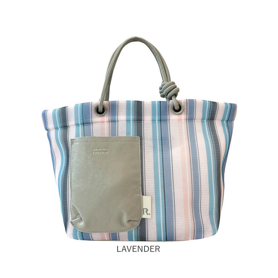 ルートート トートバッグ ROOTOTE 1084 通販 トートバック 手提げバッグ 手提げ袋 手提げかばん 手提げカバン 手提げ鞄 レディース 軽量 軽い 通勤 通学 おしゃれ 配色 洗える 手洗い ストライプ wefer ウエッファ DELI デリ SAX ・