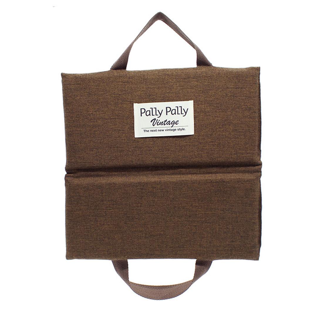 PallyPally パリーパリー 座布団 持ち運び 通販 クッション 携帯クッション どこでも座布団 折り畳み おりたたみ 折りたたみ コンパクト 携帯 手軽 折り畳み式 無地 シンプル アウトドア レジャー スポーツ観戦 外出 インテリア 生活雑貨 ブラウン ・