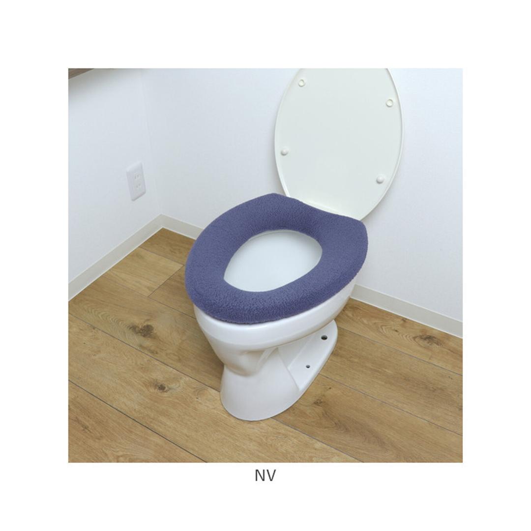 便座カバー o型 通販 O型便座カバー 洗える 洗濯機OK トイレ便座カバー 取り付け簡単 トイレカバー フィットしやすい シンプル 無地 おしゃれ お洒落 便座マット 冷え対策 トイレファブリック 引越し 新居 新生活 インテリア カキウチ EPI ・